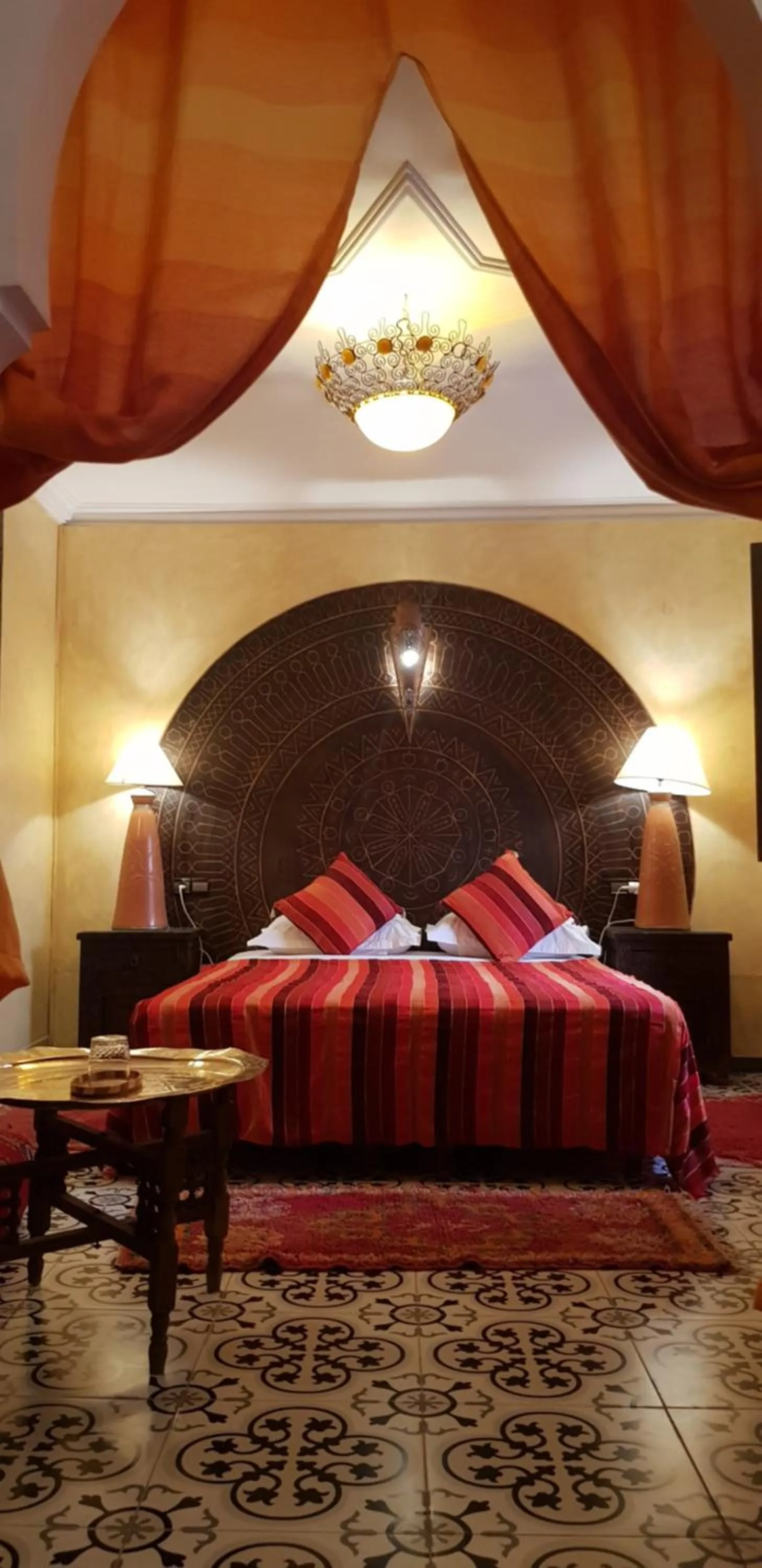 Bed in Riad Konouz