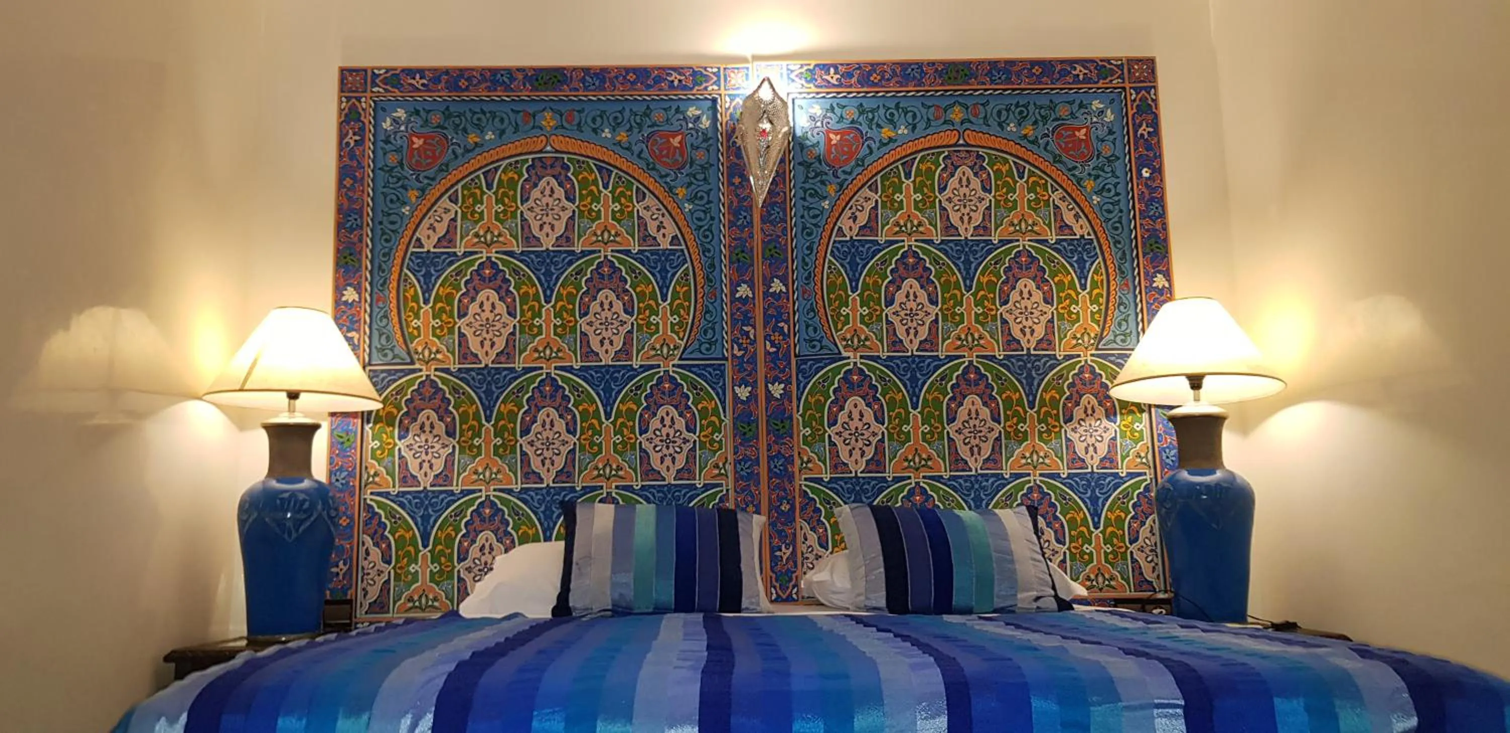 Bed in Riad Konouz