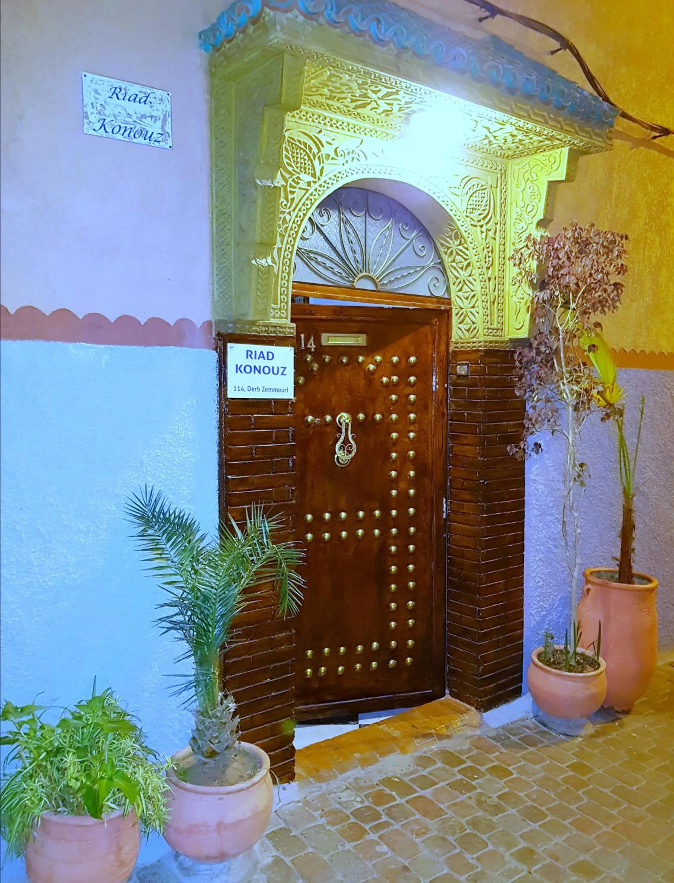 Facade/entrance in Riad Konouz