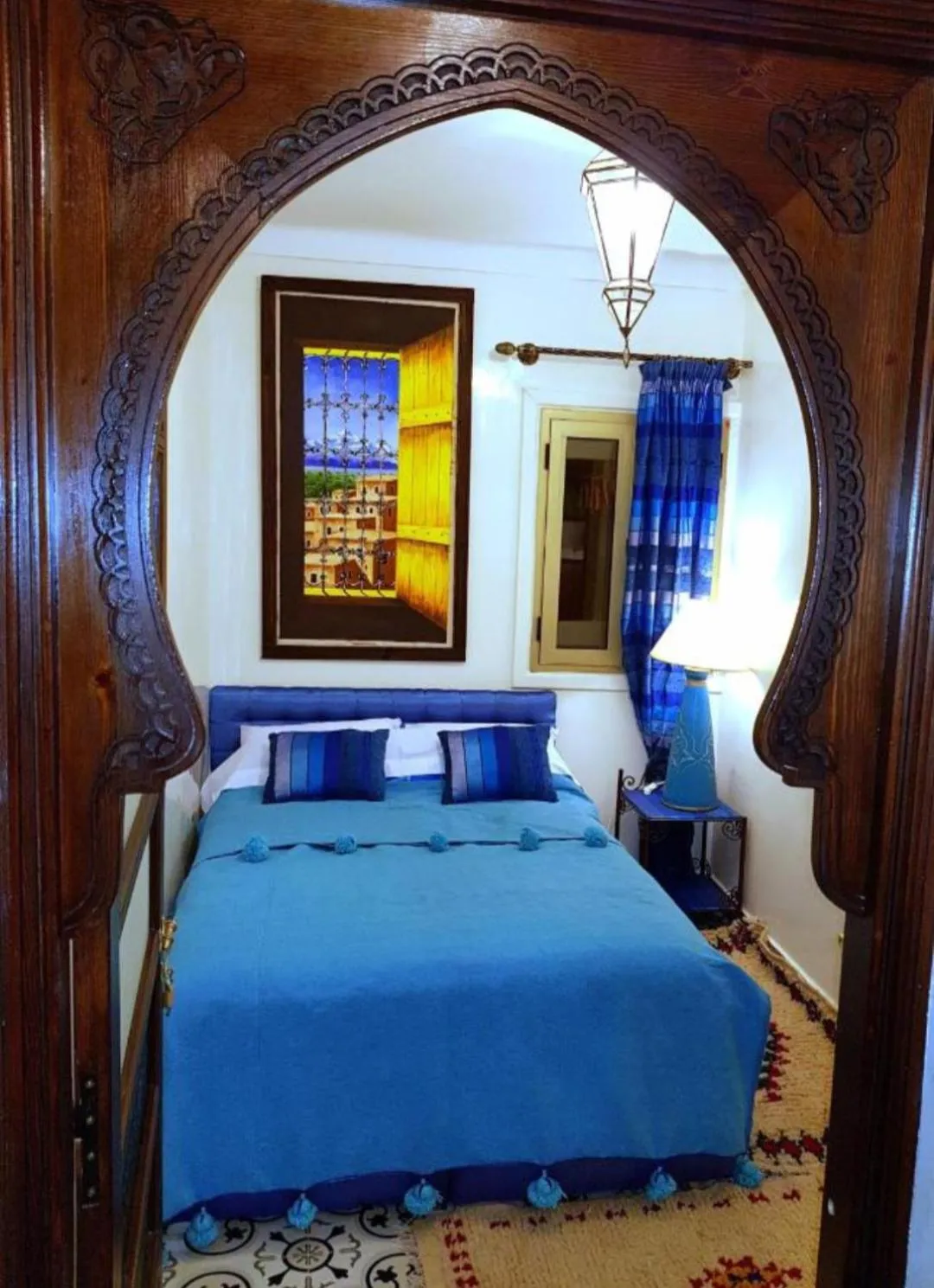 Bed in Riad Konouz