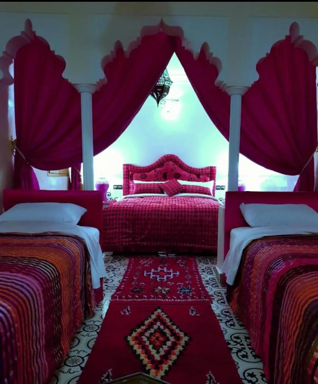 Bed in Riad Konouz