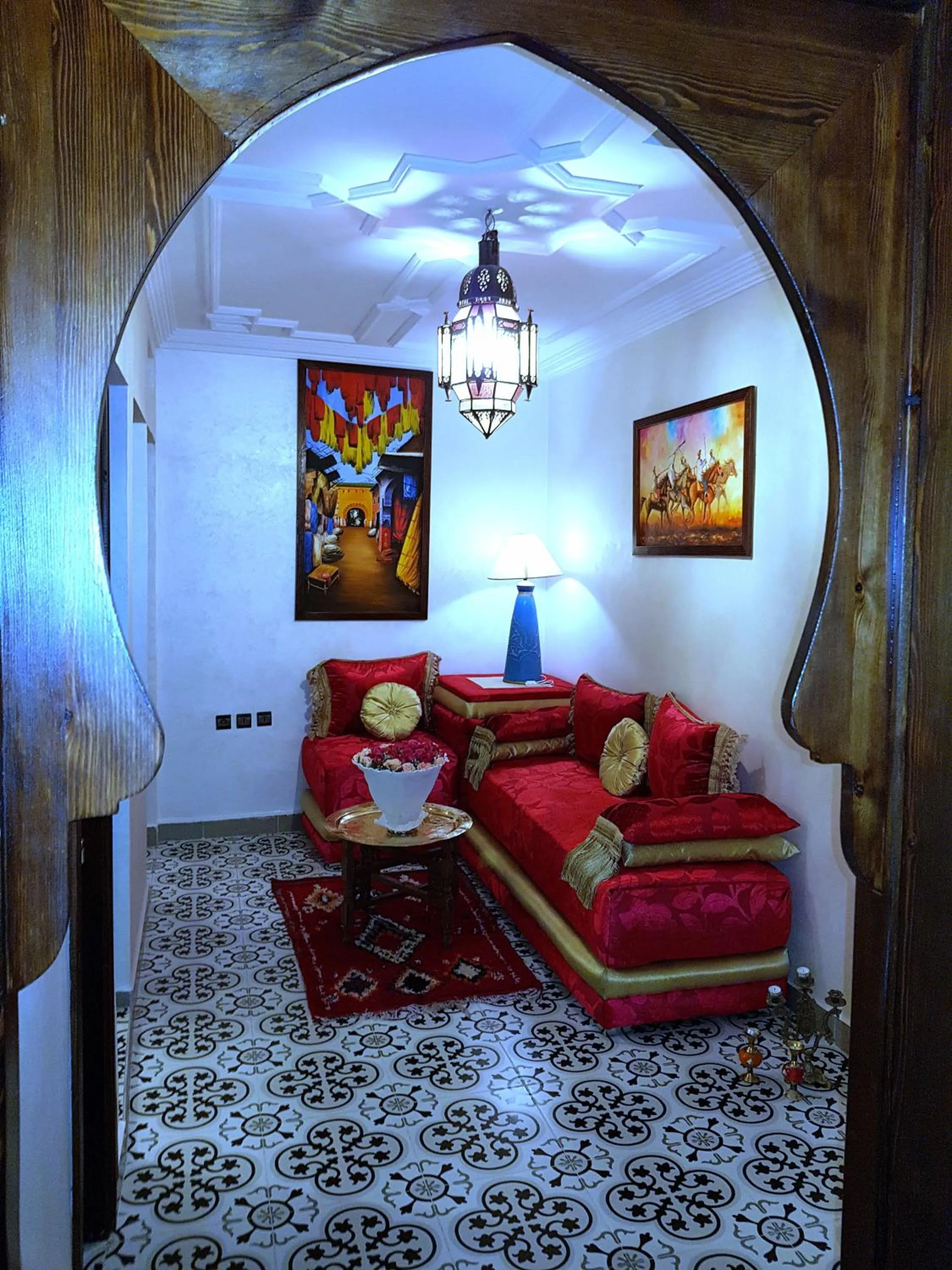 Living room in Riad Konouz