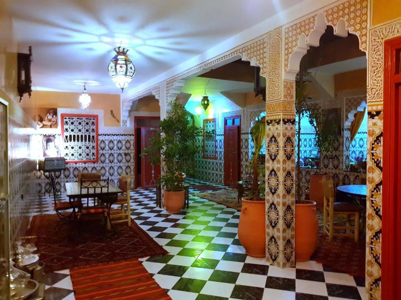 Communal lounge/ TV room in Riad Konouz