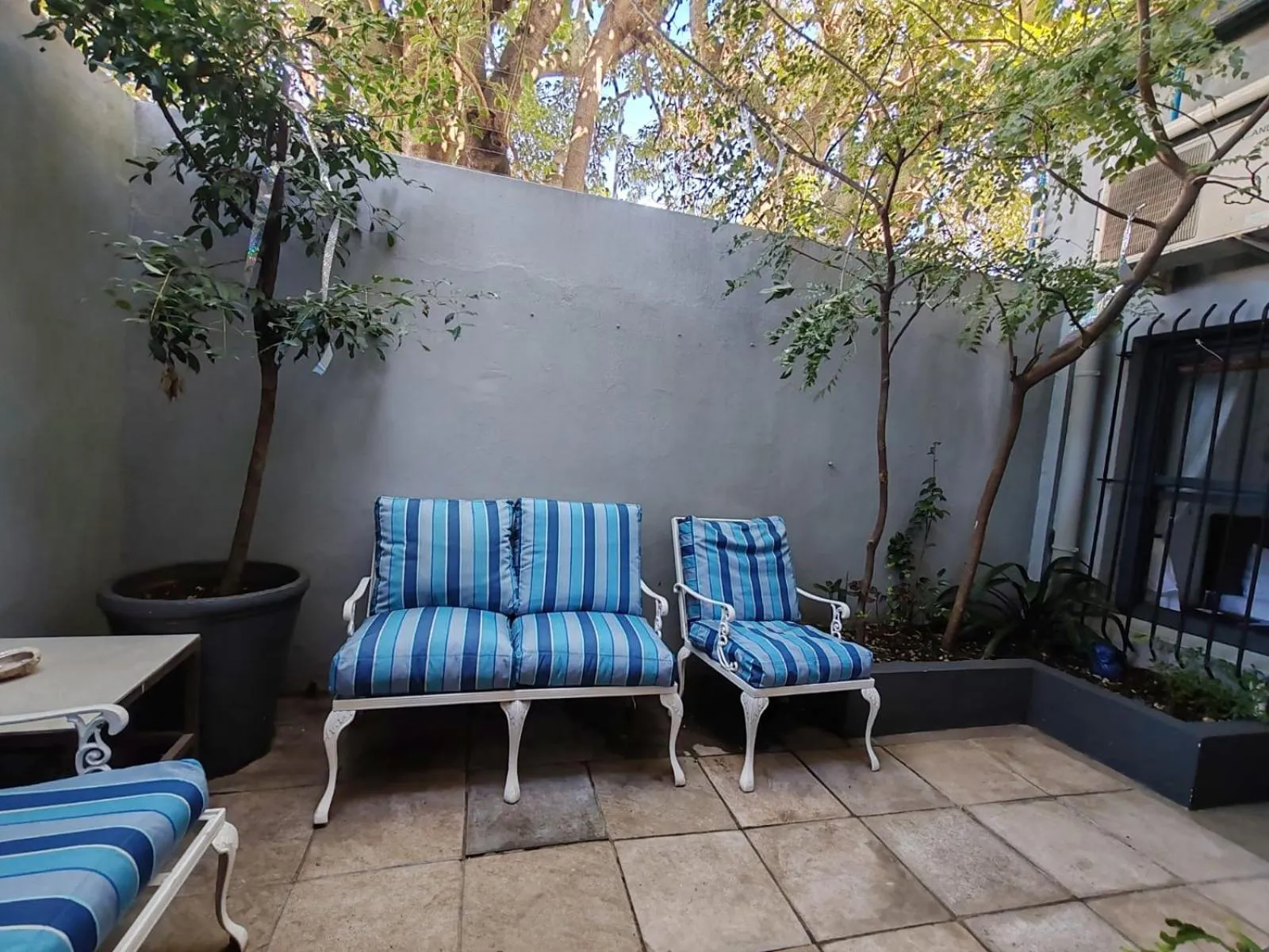 Seating area in Point B Guest House -Sustainable Solar Energy