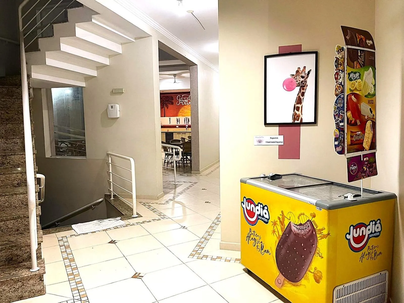 Lobby or reception in Hotel Rosa da Ilha Guaruja - Perto do Mar com piscina