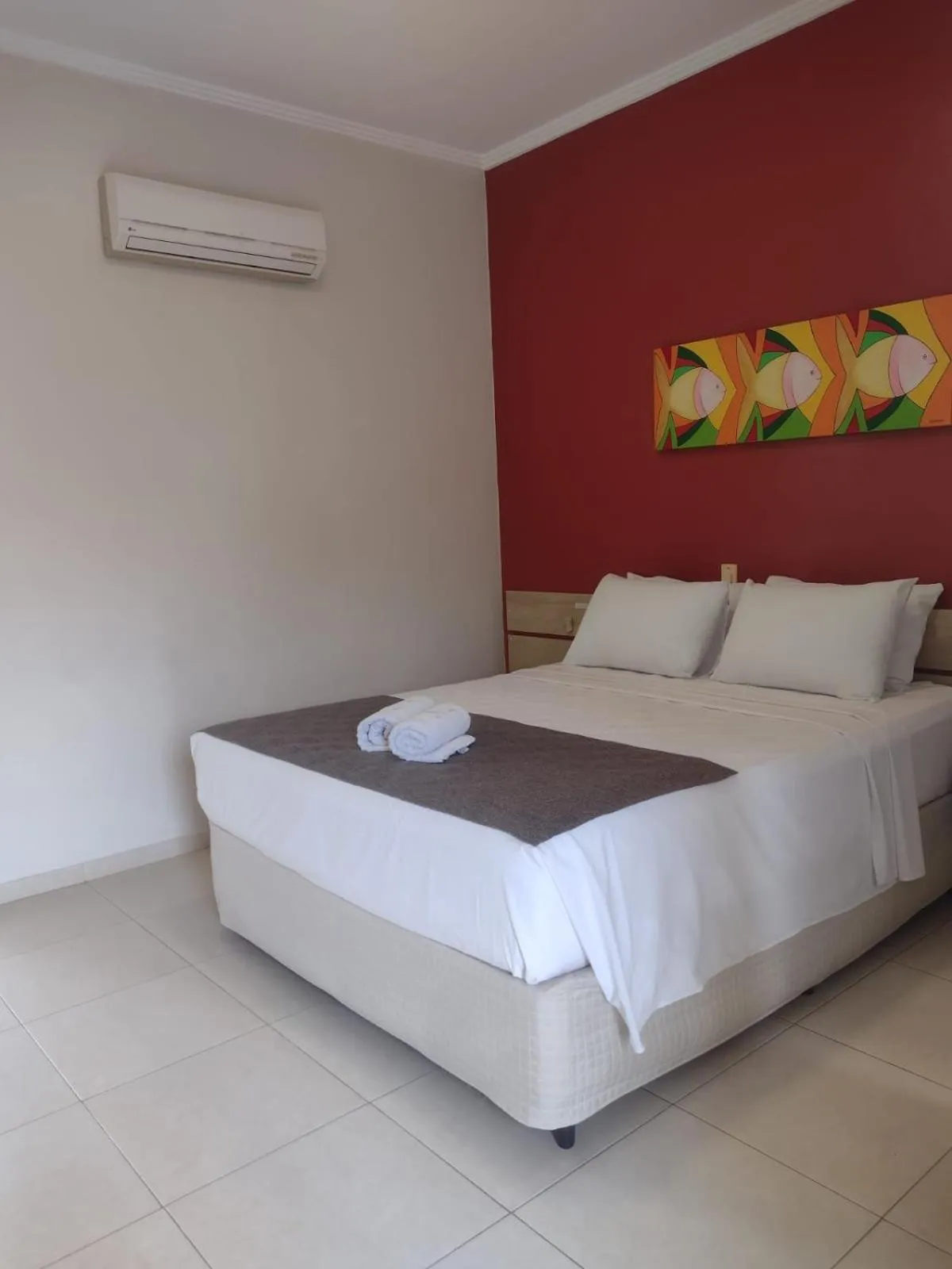 Bed in Hotel Rosa da Ilha Guaruja - Perto do Mar com piscina