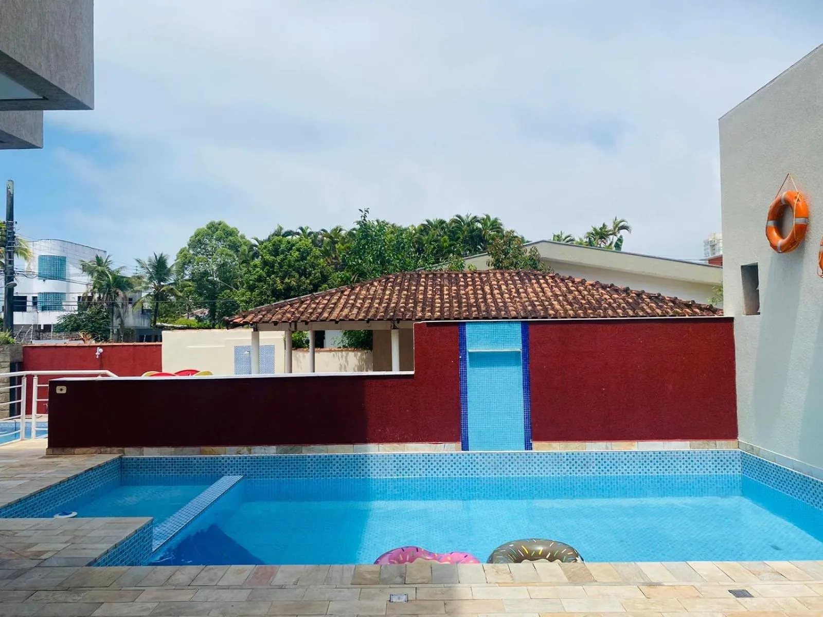 Pool view in Hotel Rosa da Ilha Guaruja - Perto do Mar com piscina