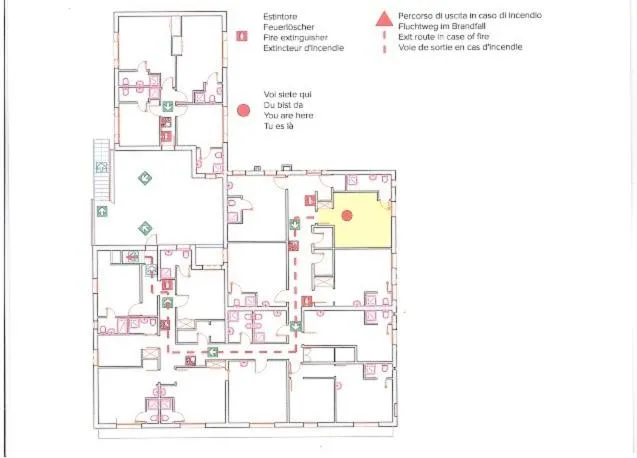Floor plan in Hotel Guidi