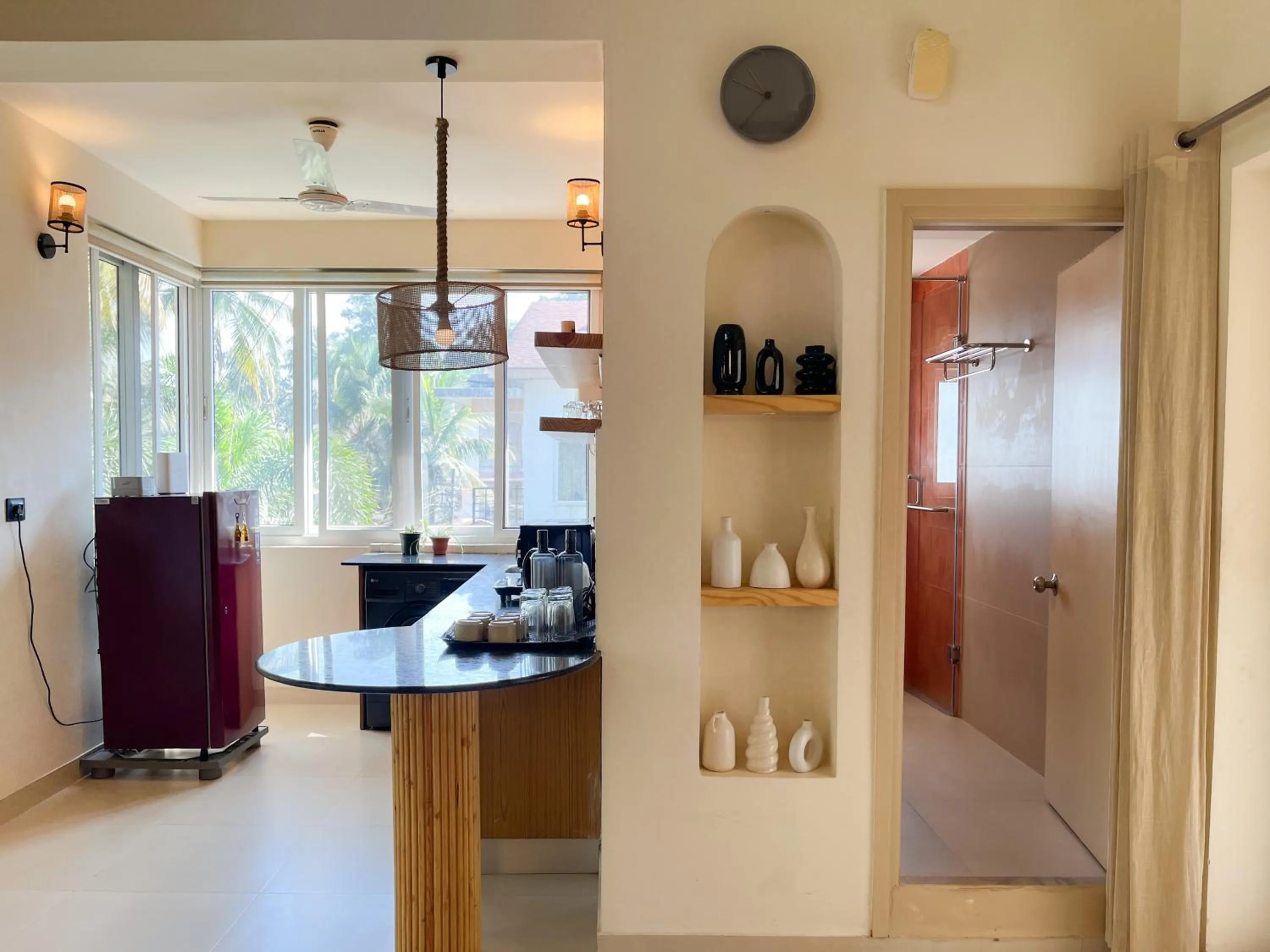 Kitchen or kitchenette in Rainforest Enclave, Arpora - 10 mins to Baga beach