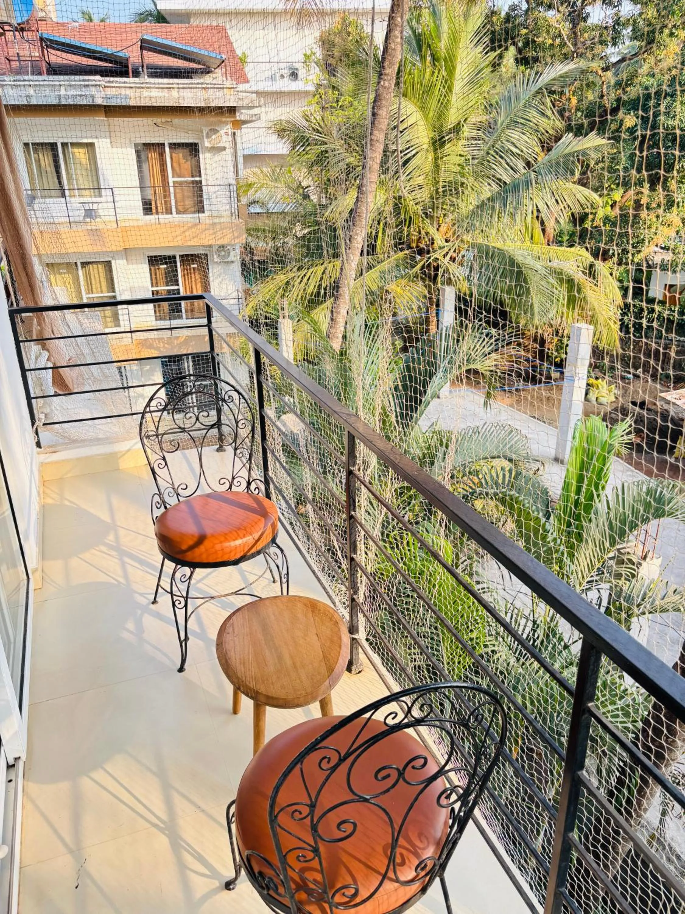 Balcony/Terrace in Rainforest Enclave, Arpora - 10 mins to Baga beach