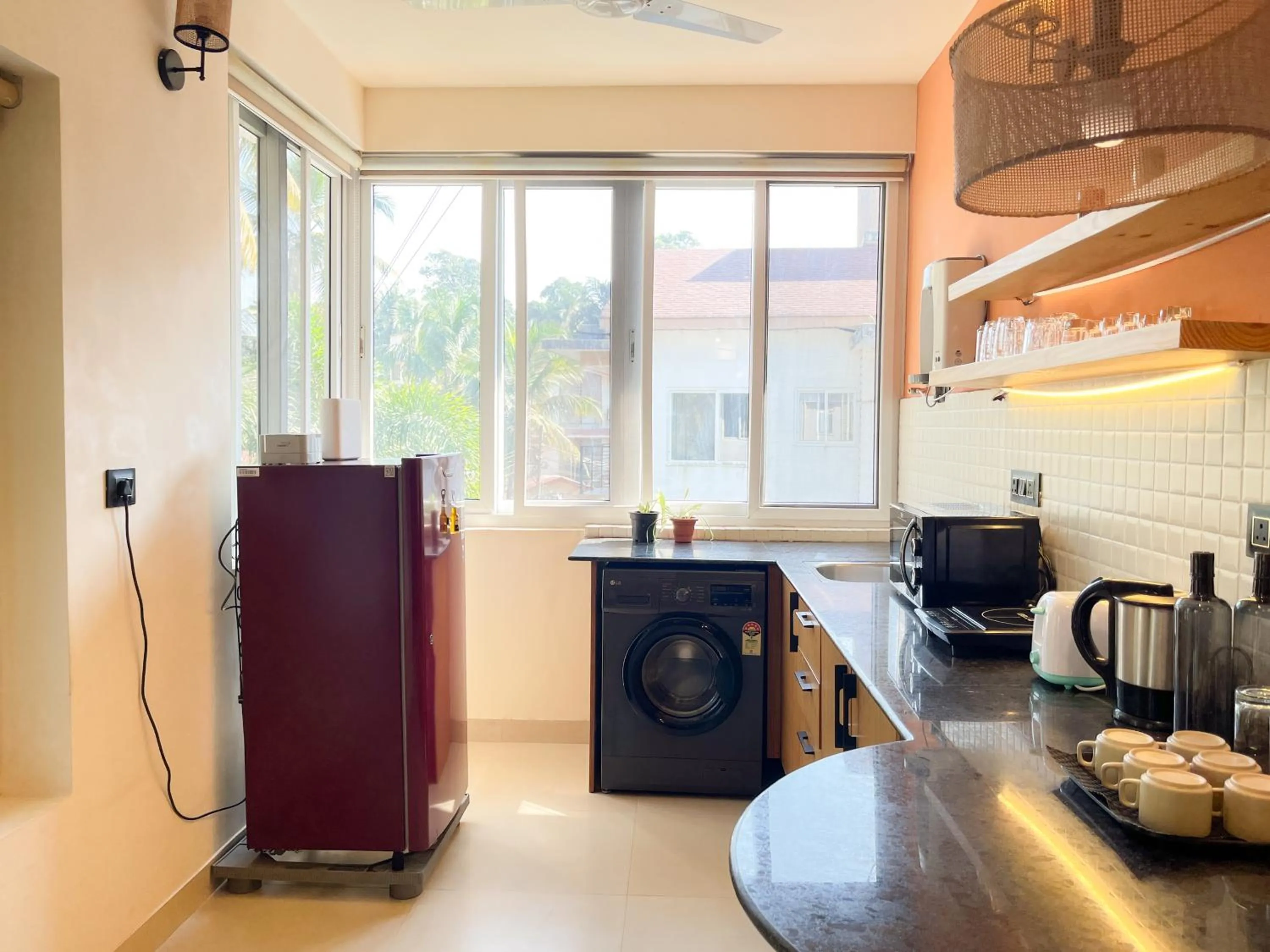 Kitchen or kitchenette in Rainforest Enclave, Arpora - 10 mins to Baga beach