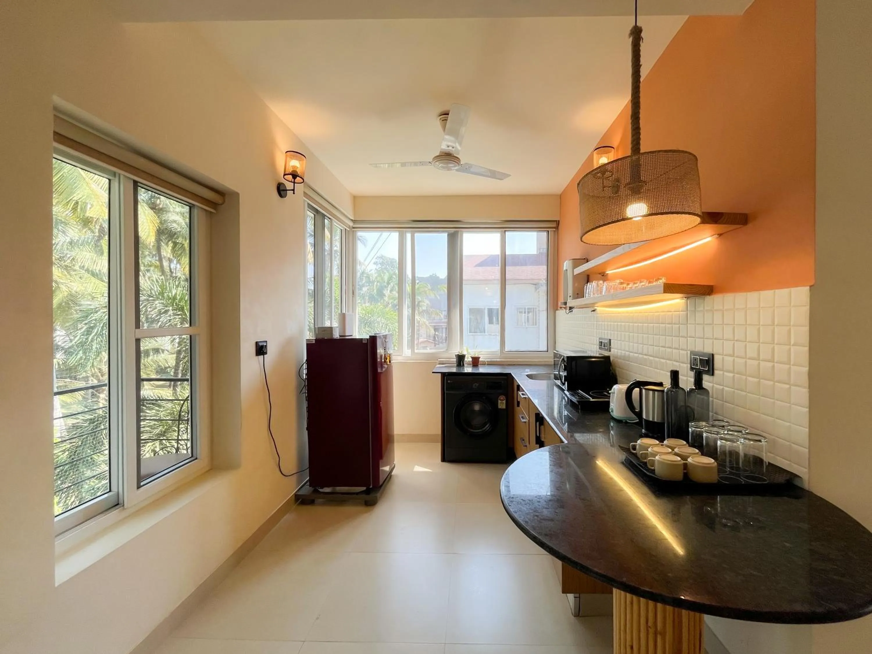 Kitchen or kitchenette in Rainforest Enclave, Arpora - 10 mins to Baga beach