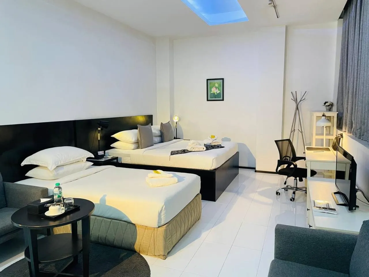 Photo of the whole room, Bed in YAMA HOTEL & ROOFTOP BAR