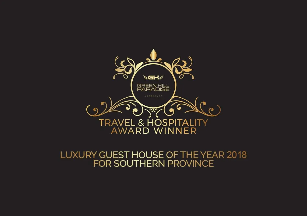 Certificate/Award, Property Logo/Sign in Green Hill Paradise Villa