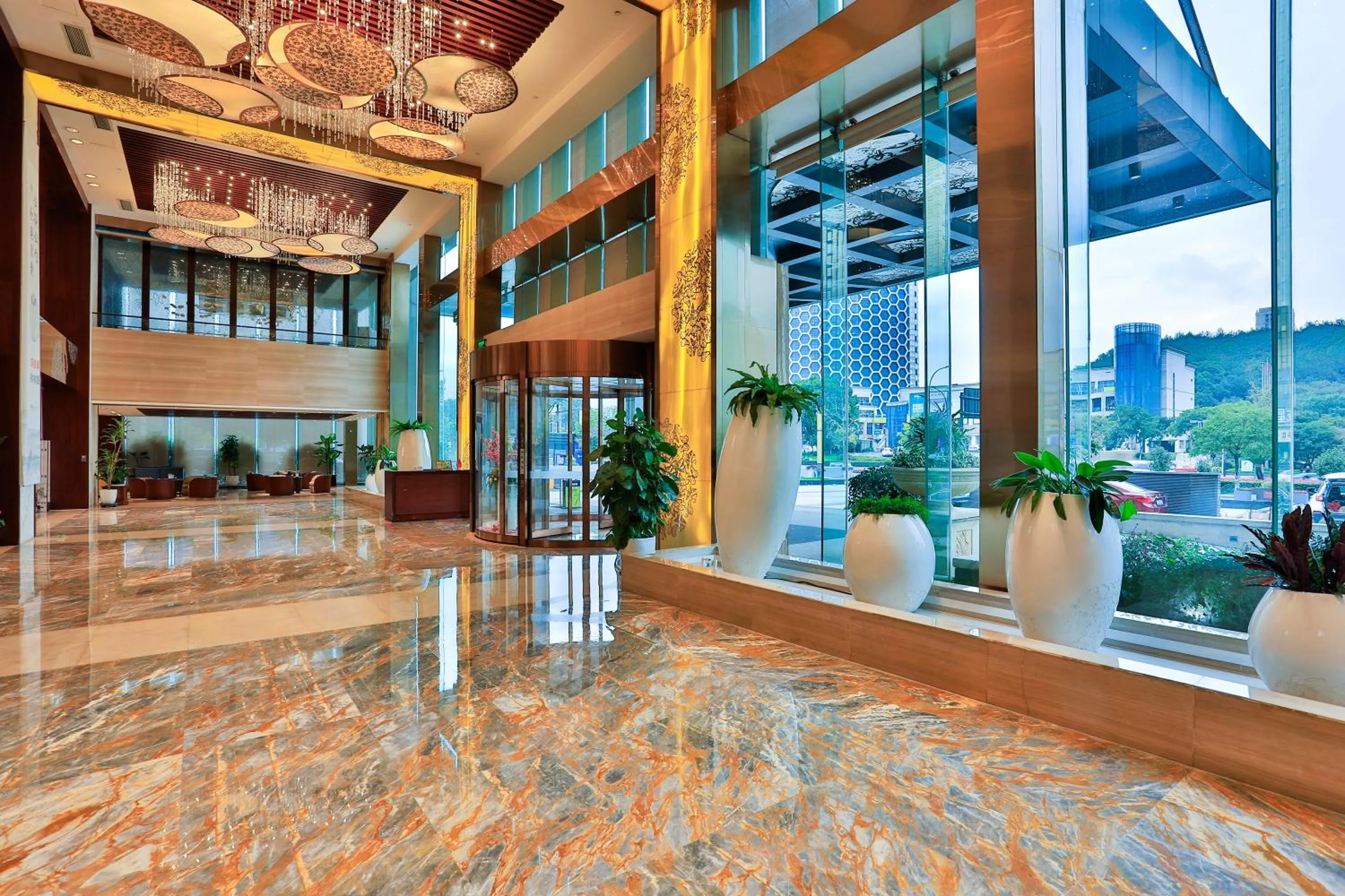 Lobby or reception in SSAW Boutique Hotel Tonglu World Trade