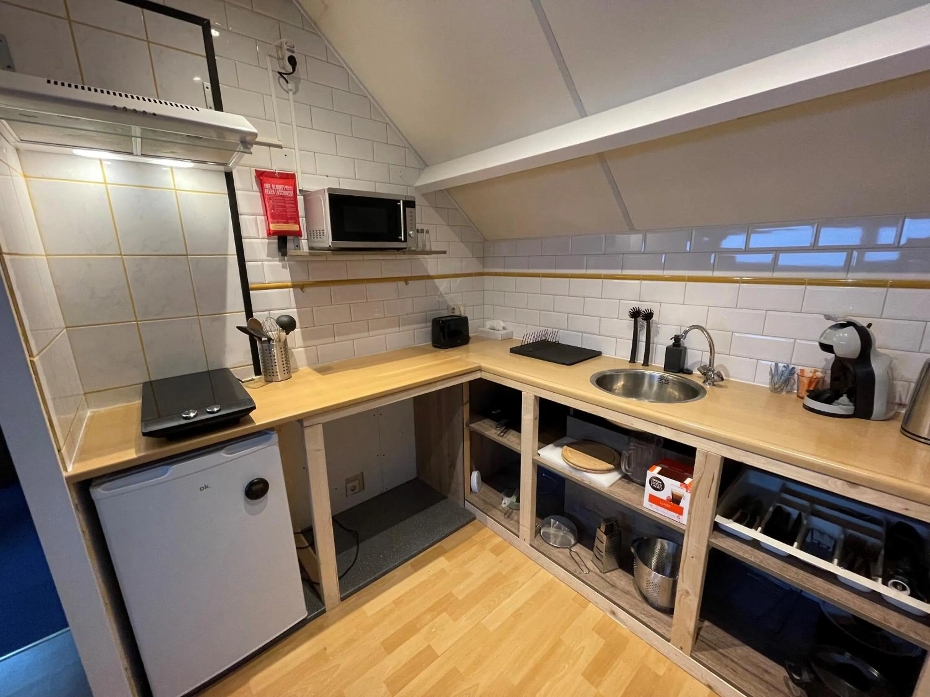 Kitchen or kitchenette in Zorn Hotel Duinlust