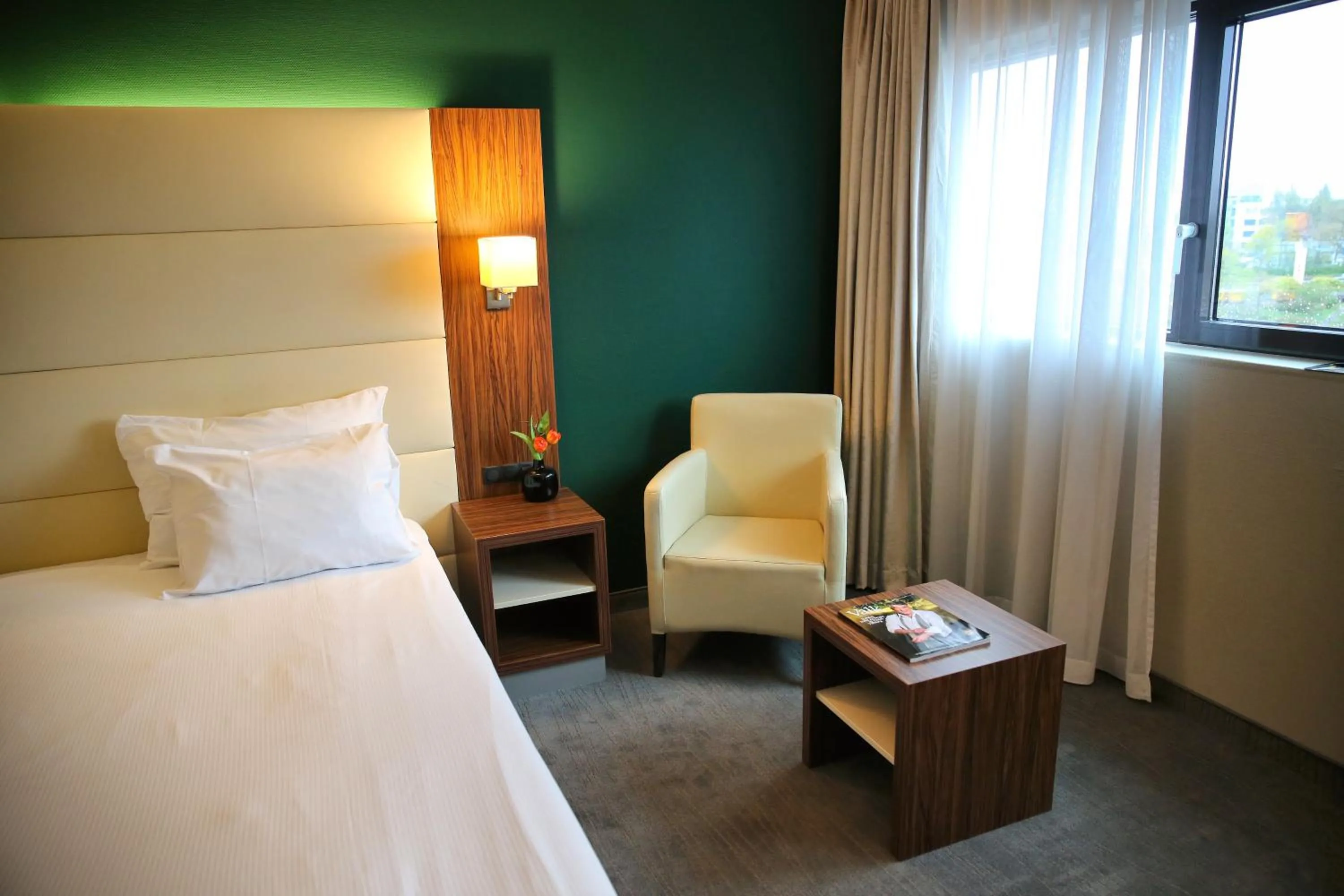 Seating area, Bed in Van der Valk Hotel Rotterdam - Blijdorp