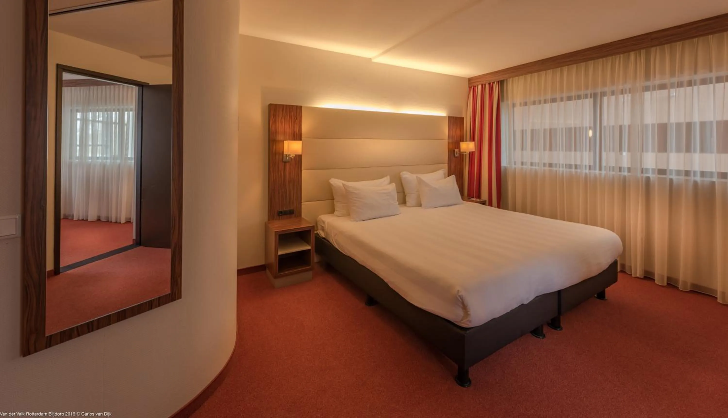 Bedroom, Bed in Van der Valk Hotel Rotterdam - Blijdorp