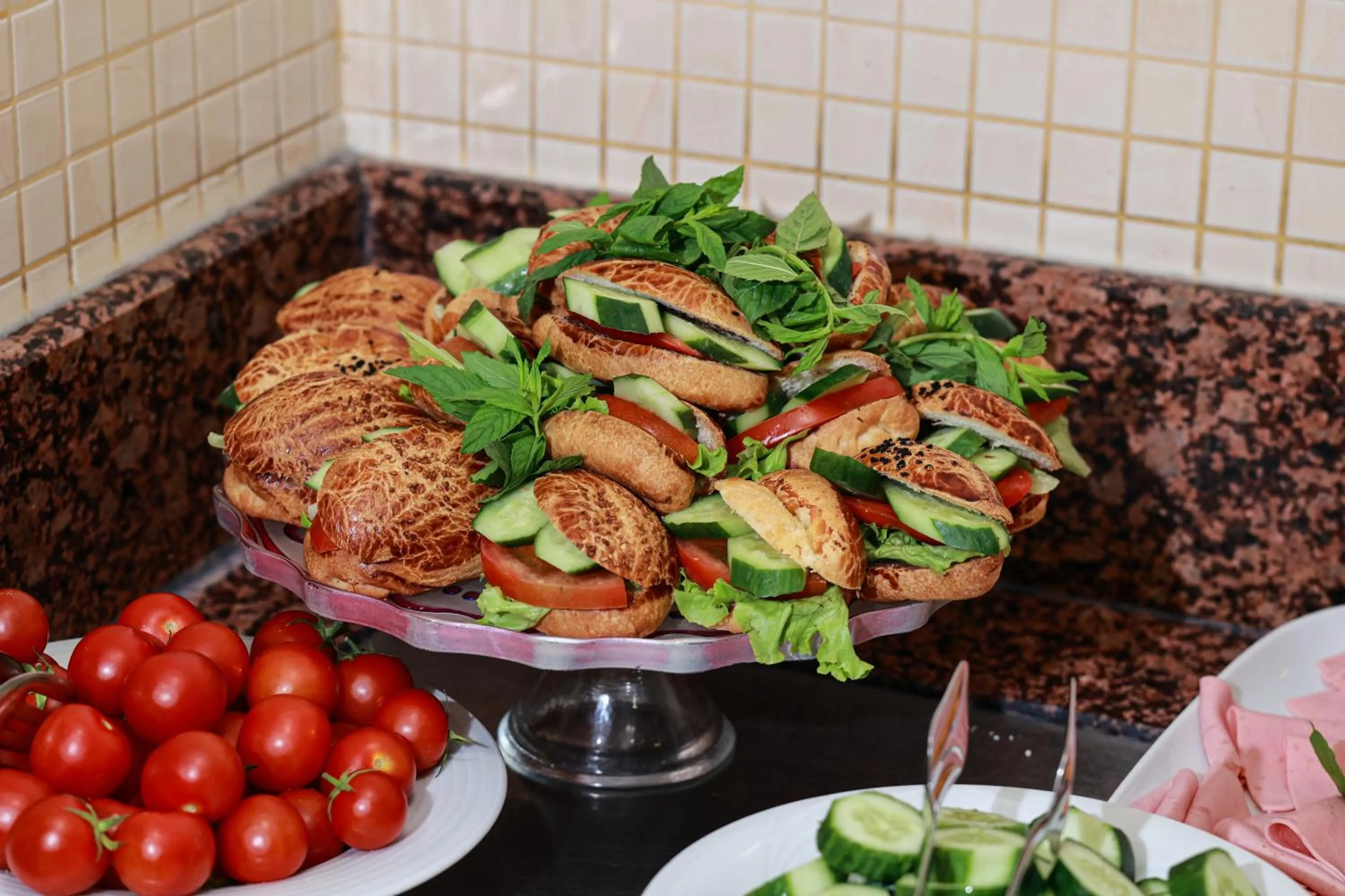 Buffet breakfast in Nova Plaza Orion Hotel