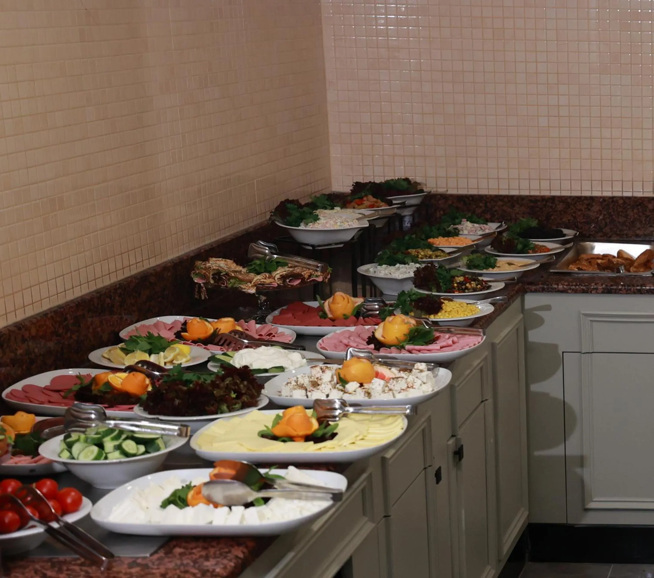 Buffet breakfast in Nova Plaza Orion Hotel