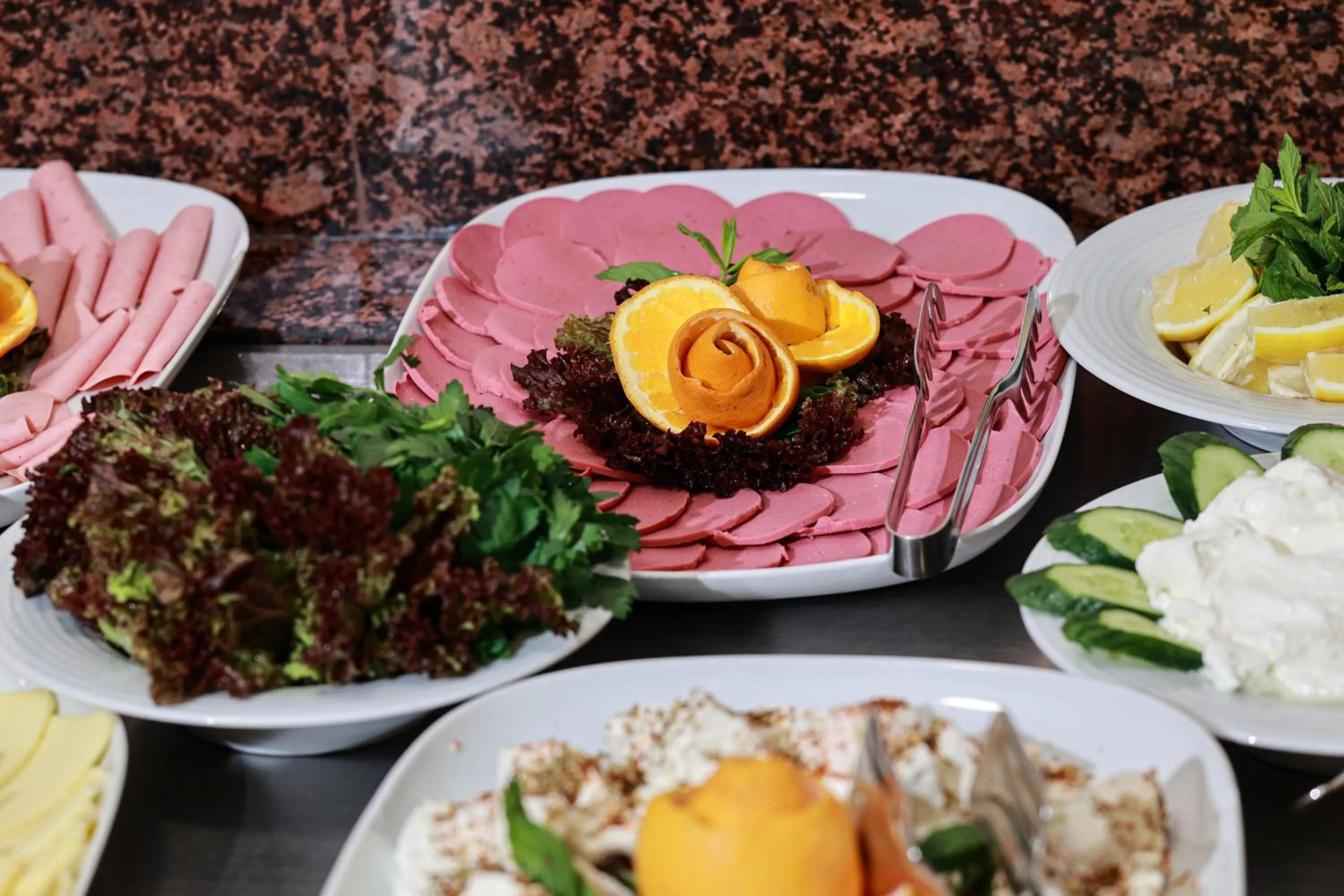 Buffet breakfast in Nova Plaza Orion Hotel