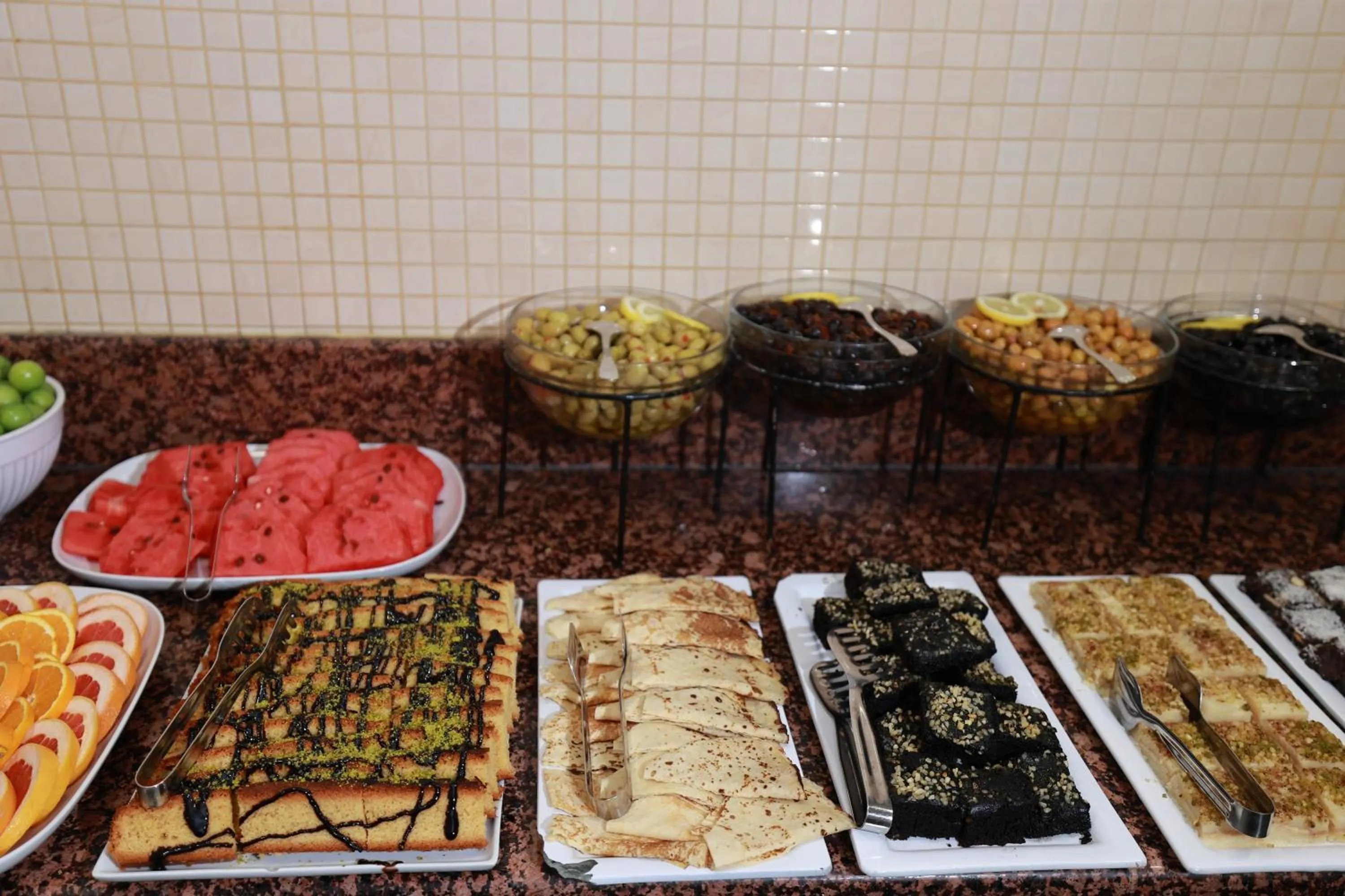 Buffet breakfast in Nova Plaza Orion Hotel