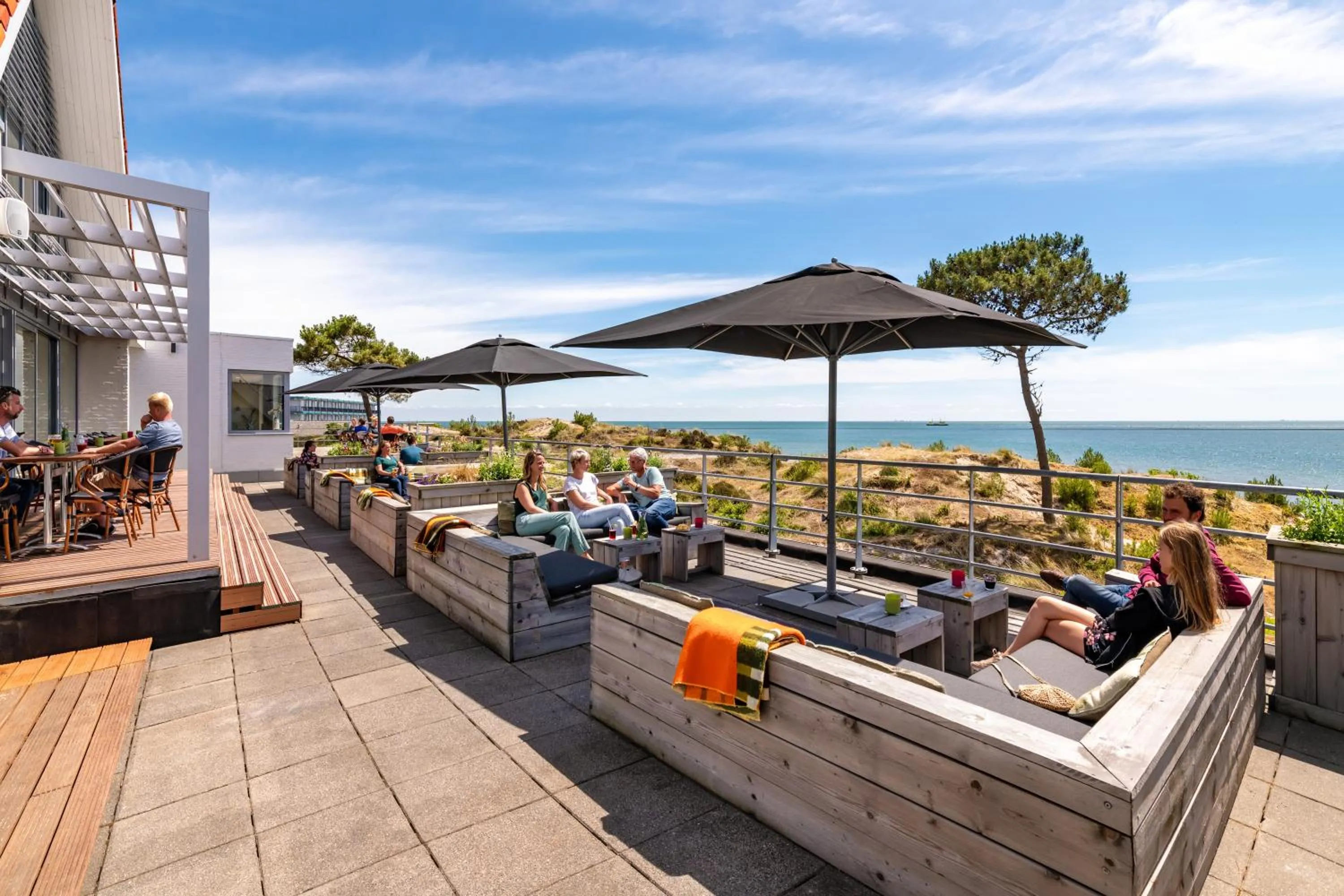 Patio in Stayokay Hostel Terschelling