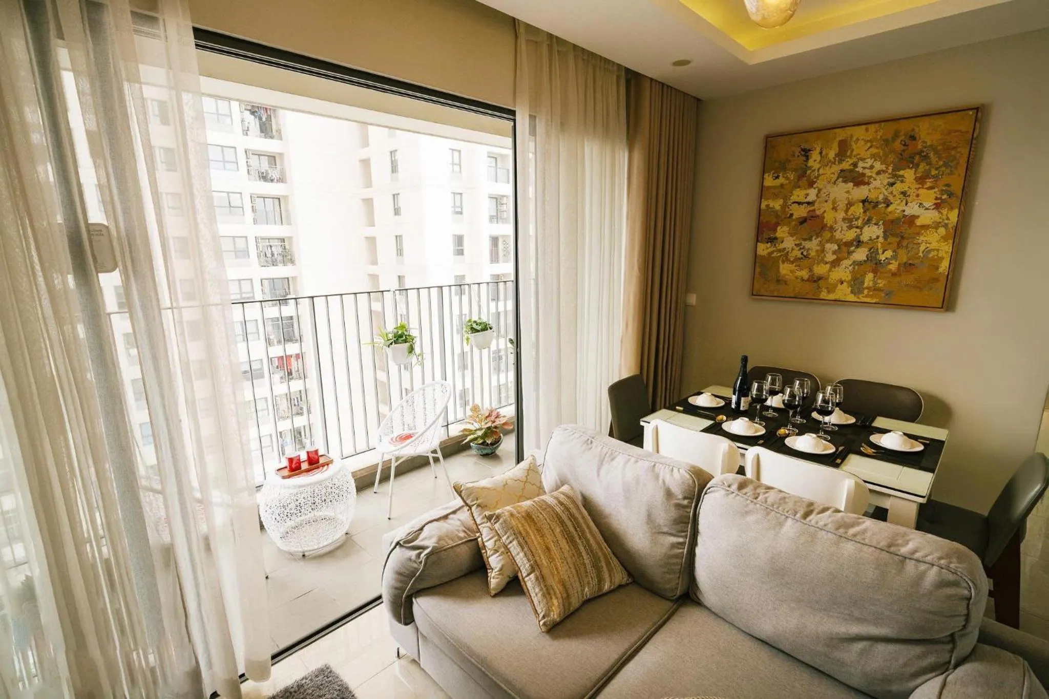 Living room in Vinhomes D'capital Premium Apartment