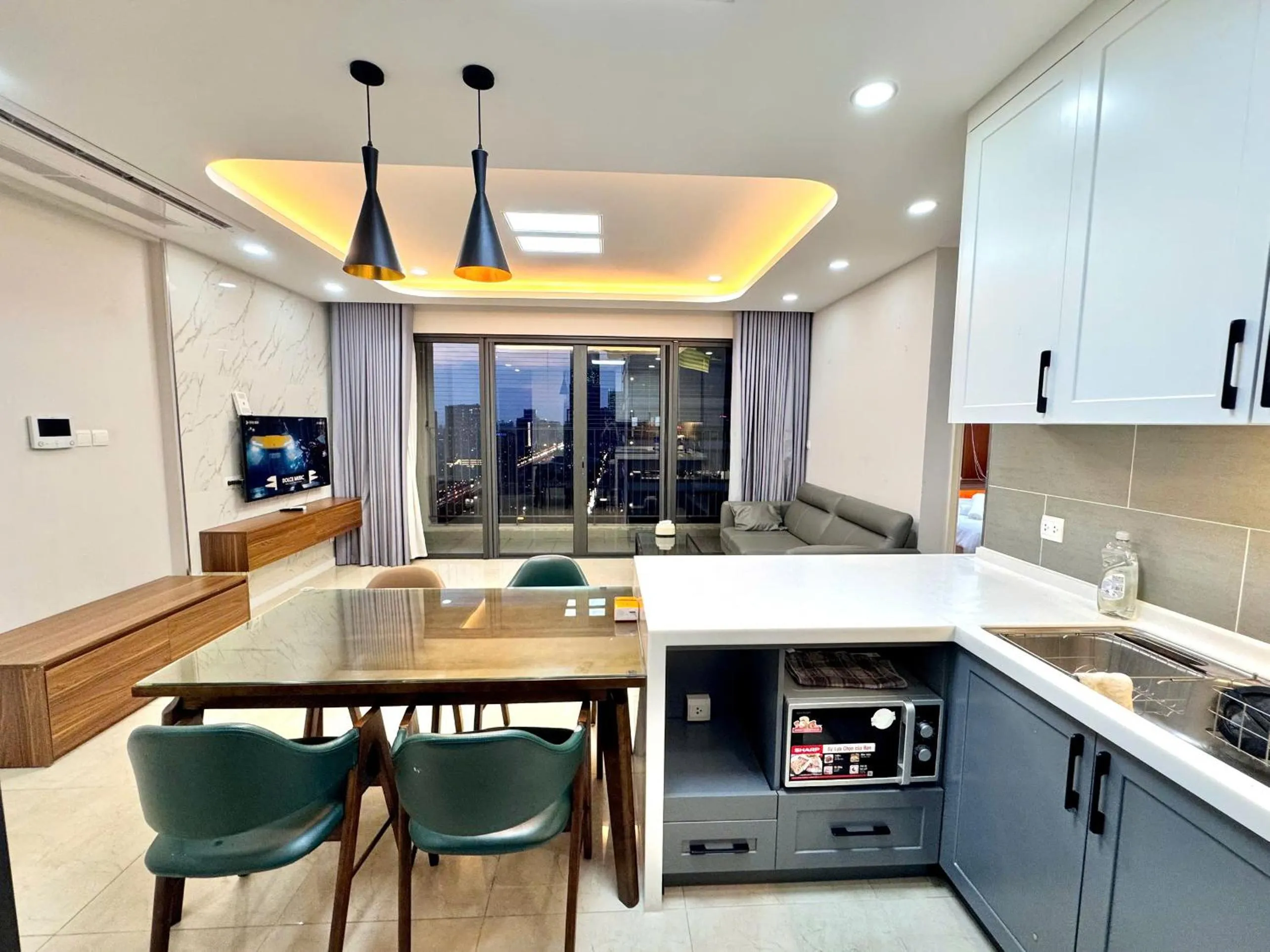 Kitchen or kitchenette in Vinhomes D'capital Premium Apartment