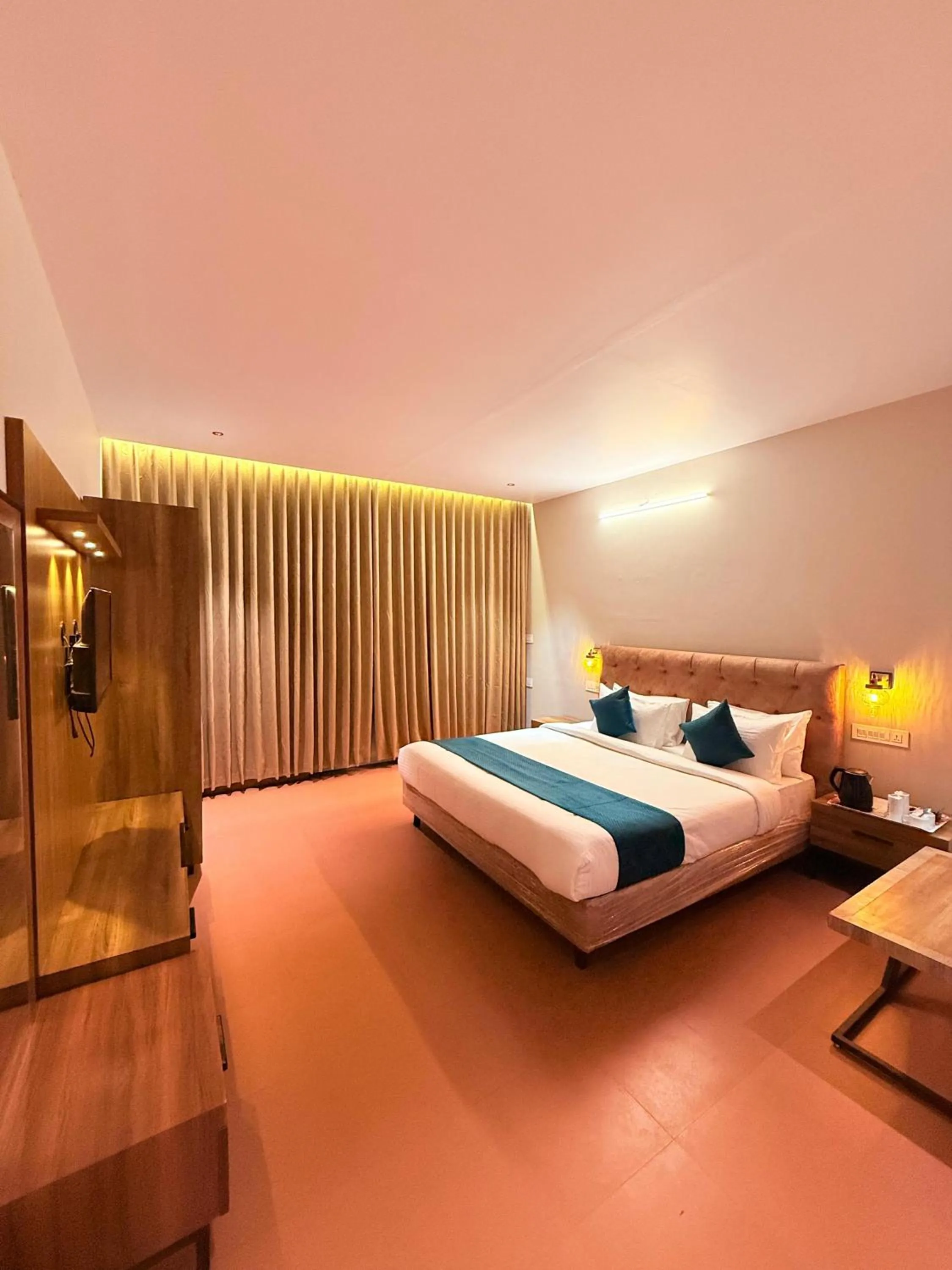 Bed in Vythiri Greens Holiday Resorts