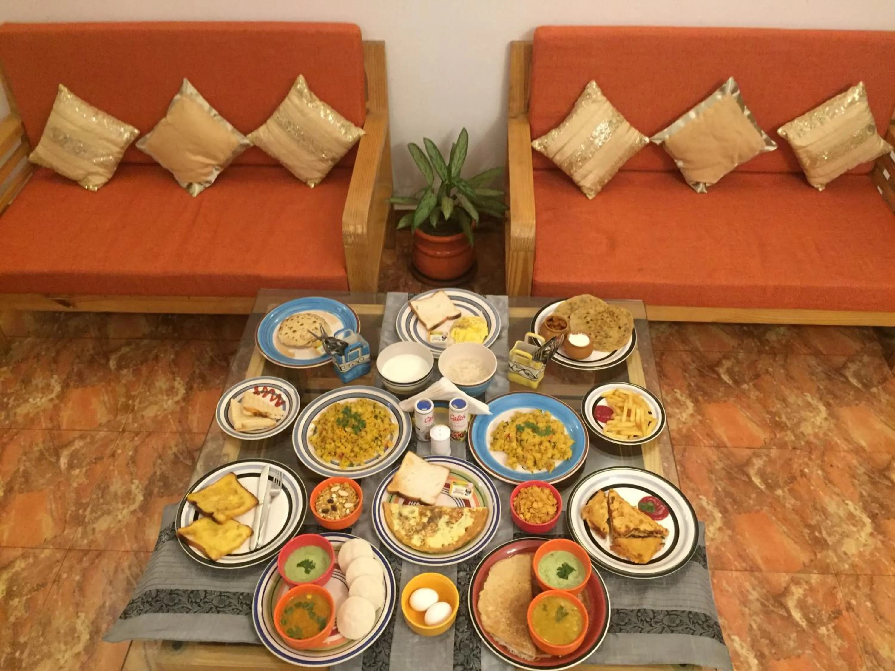 Food close-up in Villa Baywalk Goa - 200 meters from Morjim Beach