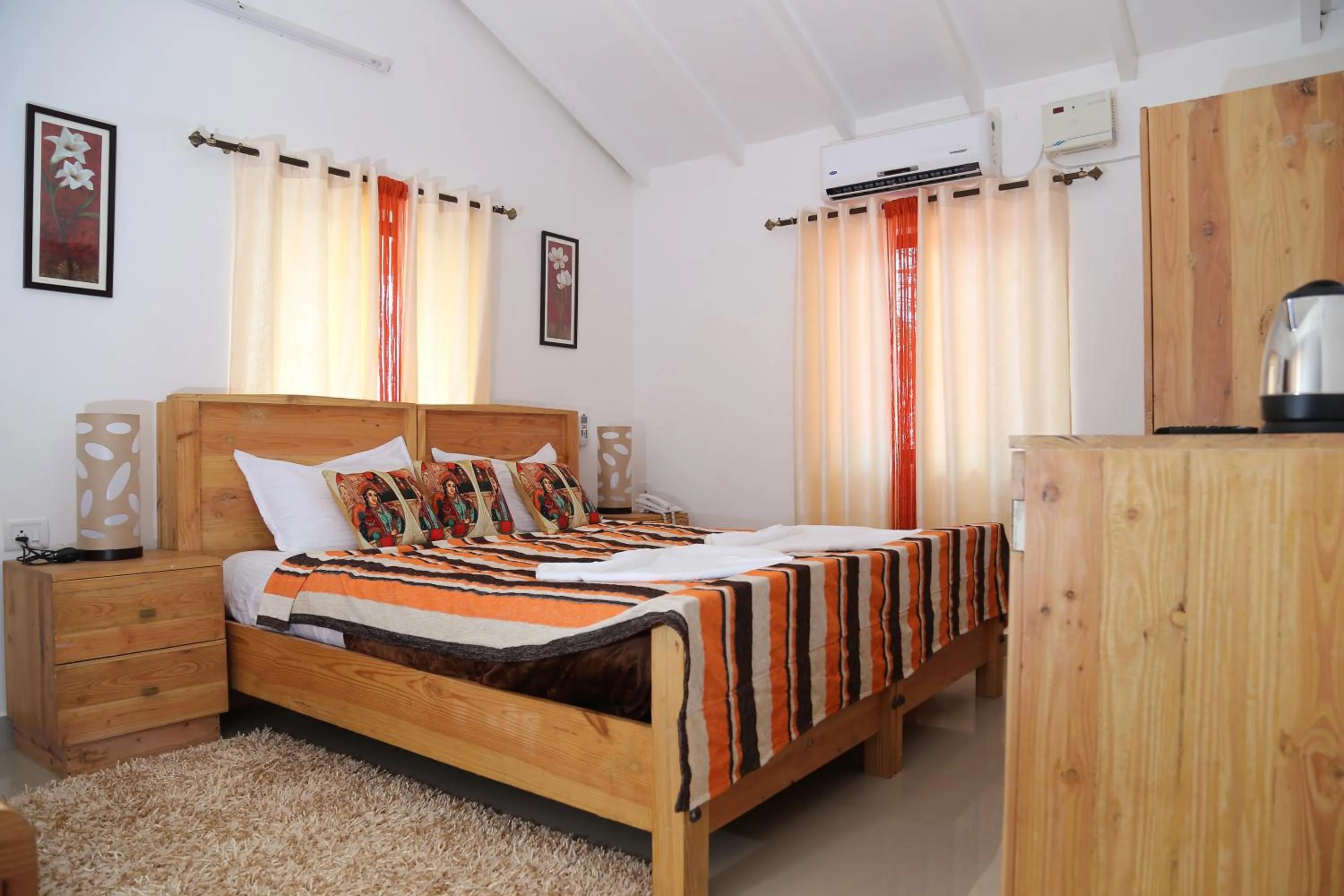 Day, Bed in Villa Baywalk Goa - 200 meters from Morjim Beach
