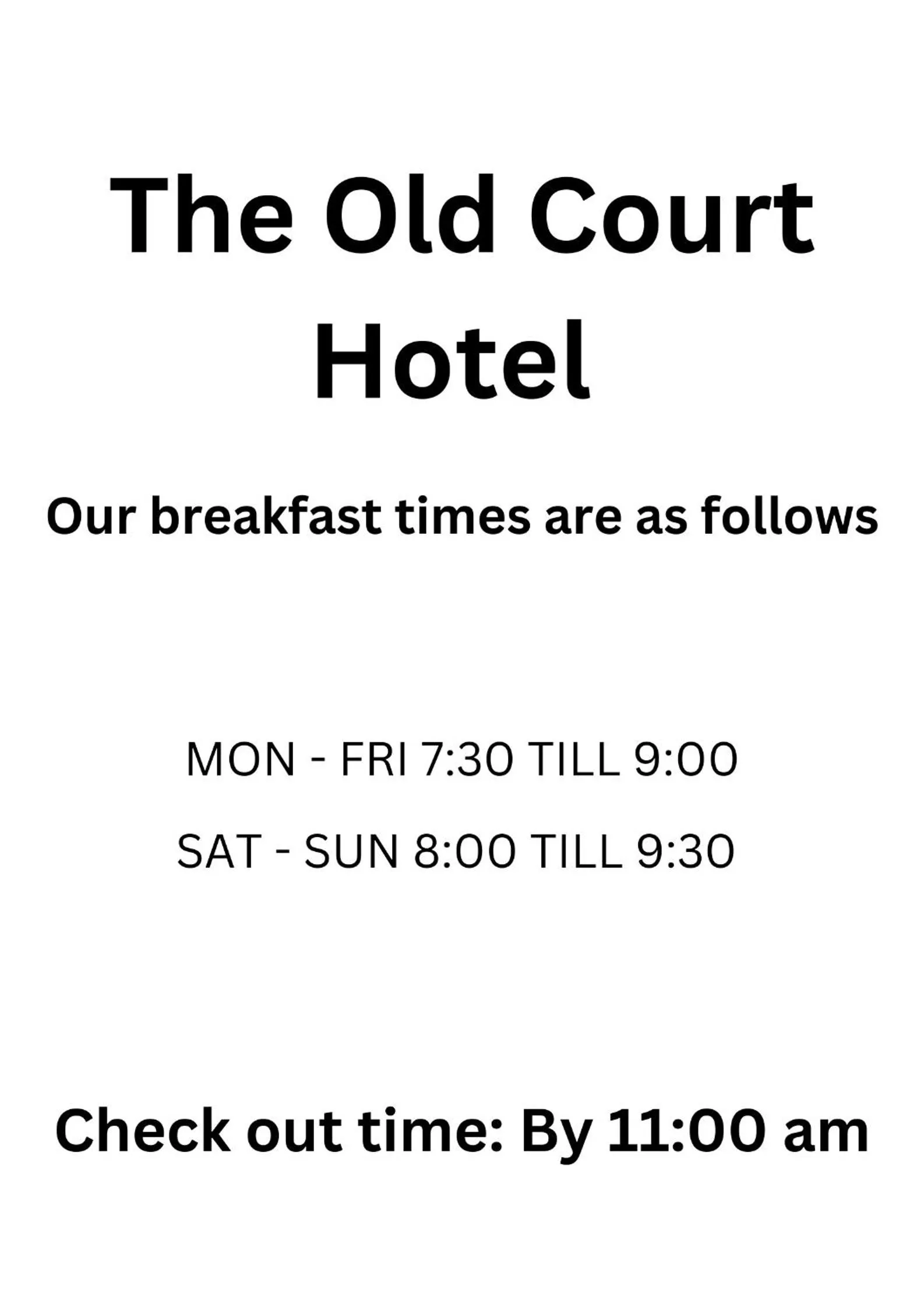 The Old Court Hotel