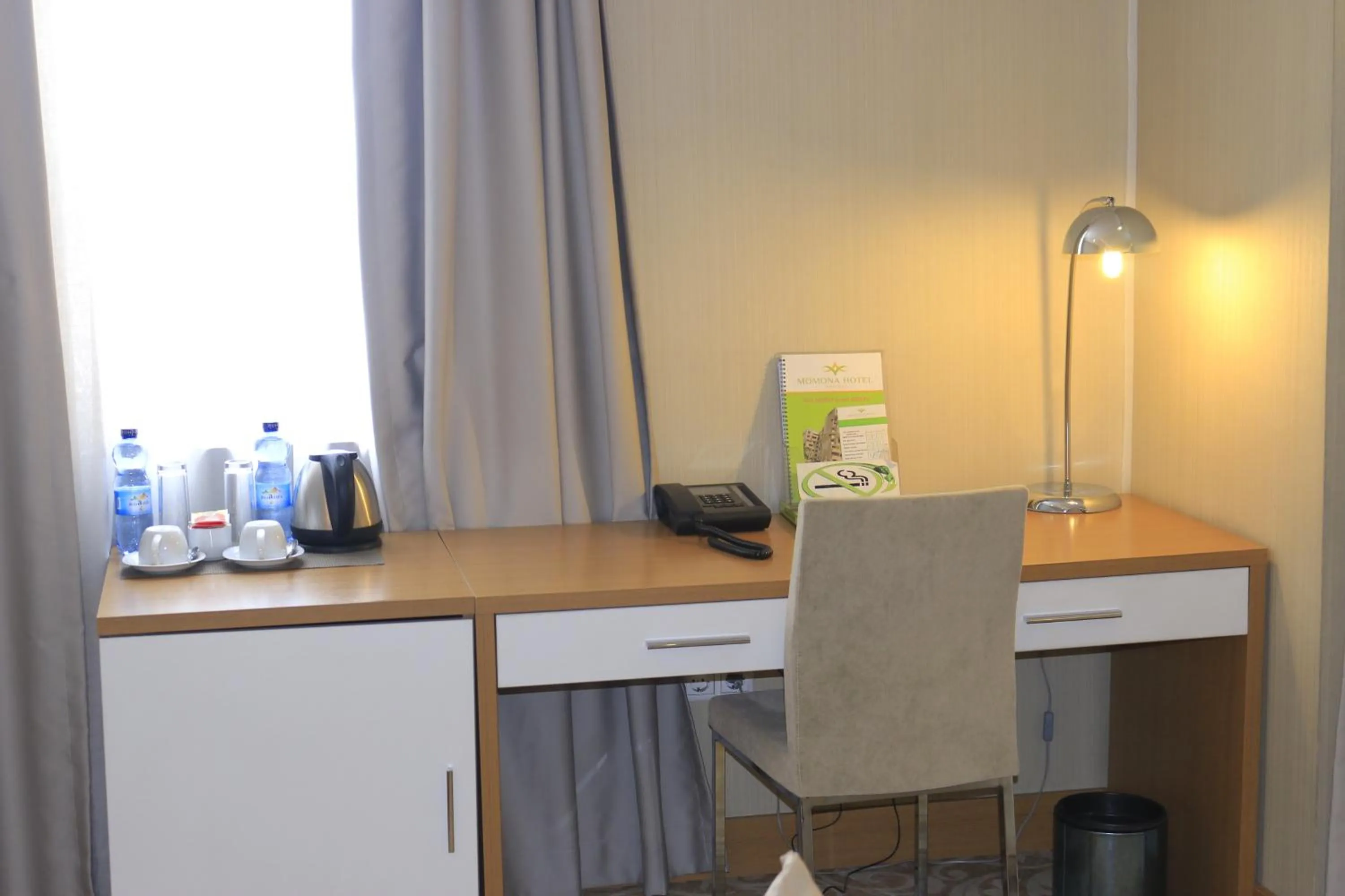 Seating area in Momona Hotel