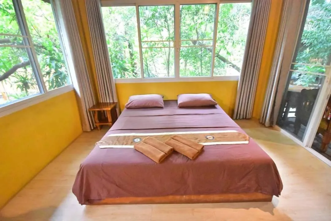 Bed in JJ Beach Resort & JJ Seafood