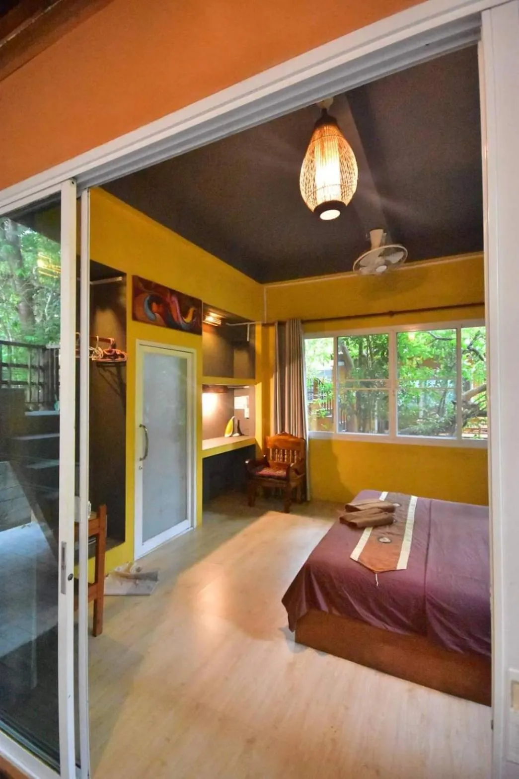 Bed in JJ Beach Resort & JJ Seafood