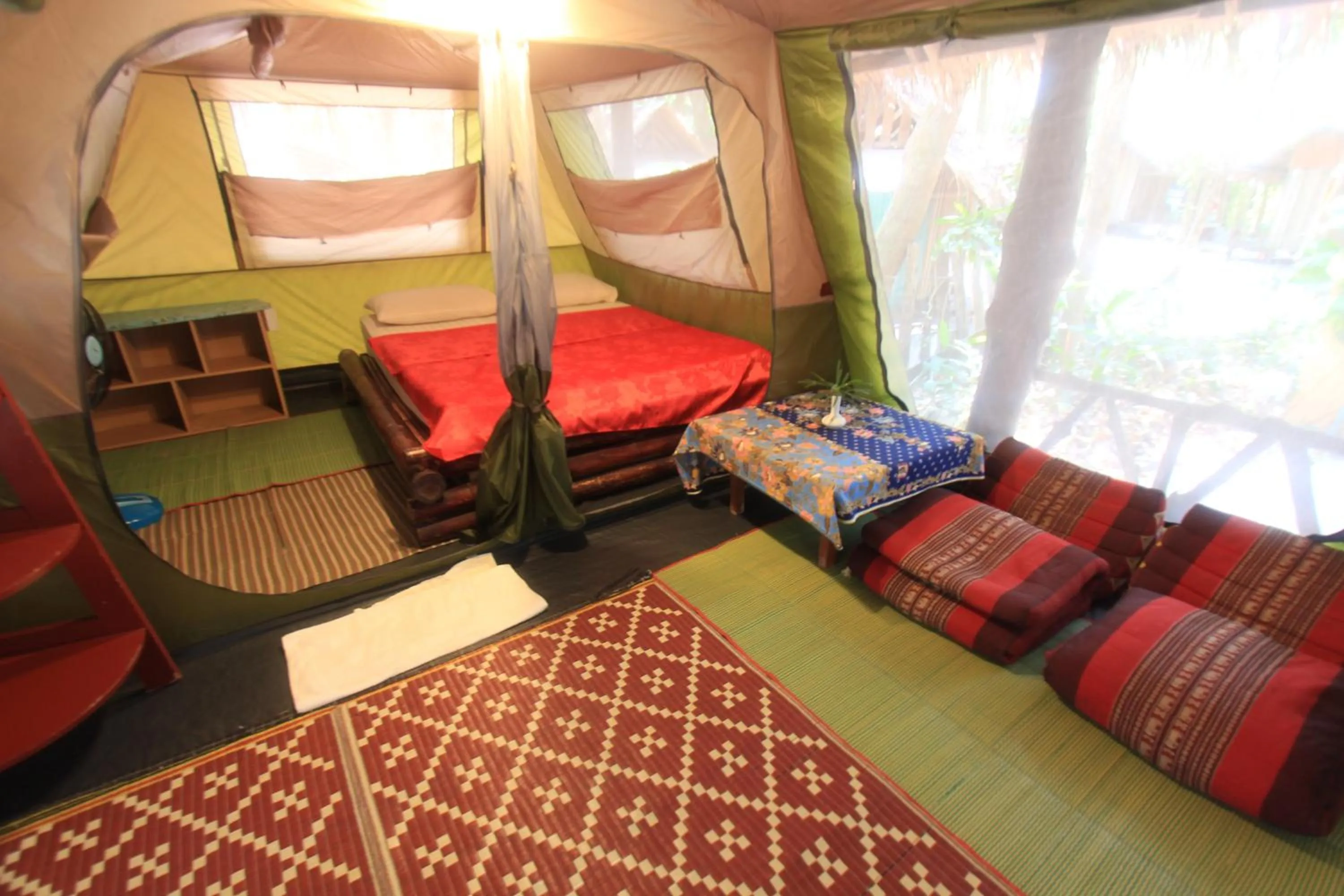 Bed in JJ Beach Resort & JJ Seafood