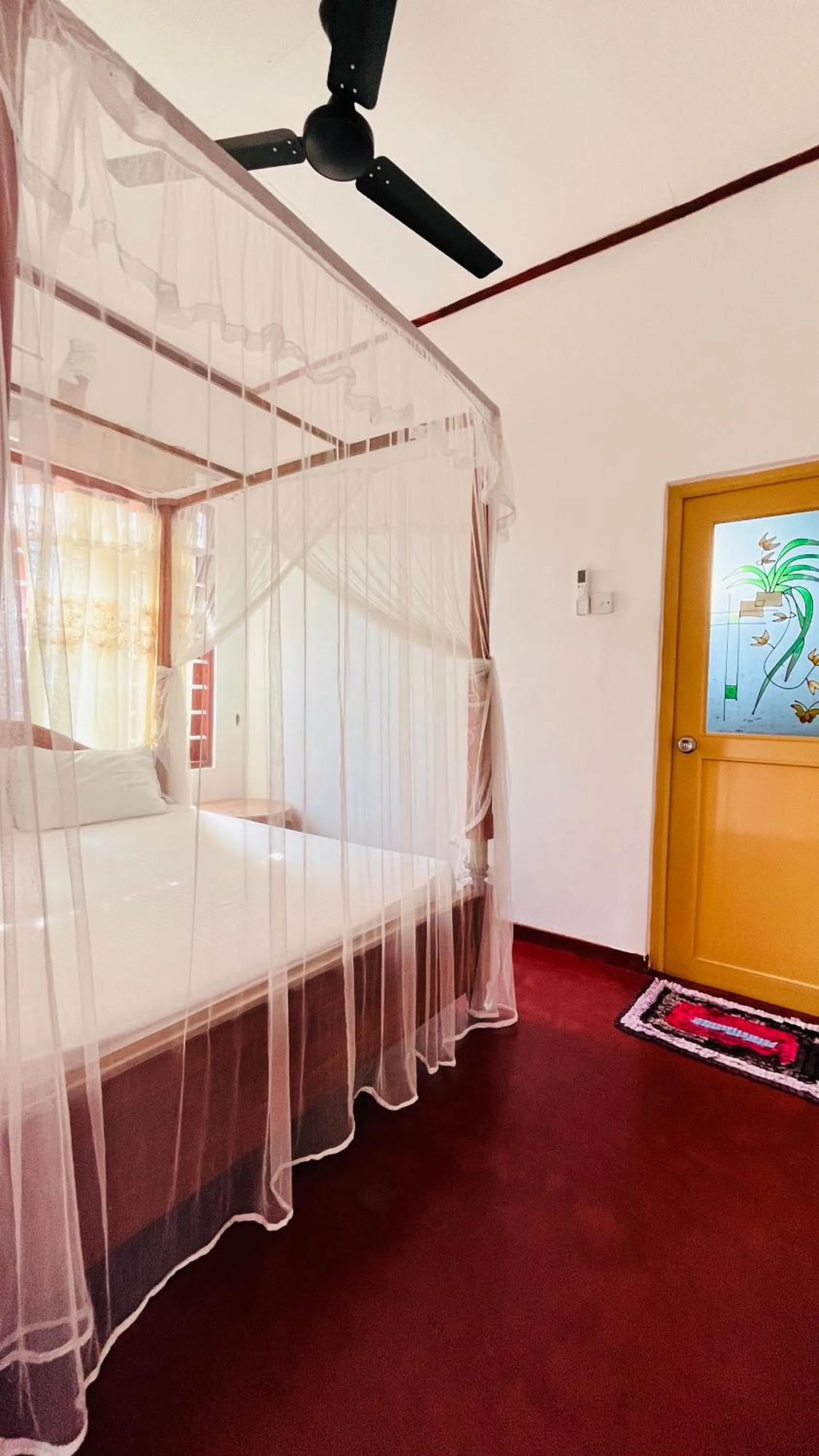 Bed in Wasana Ocean View Villa Mirissa