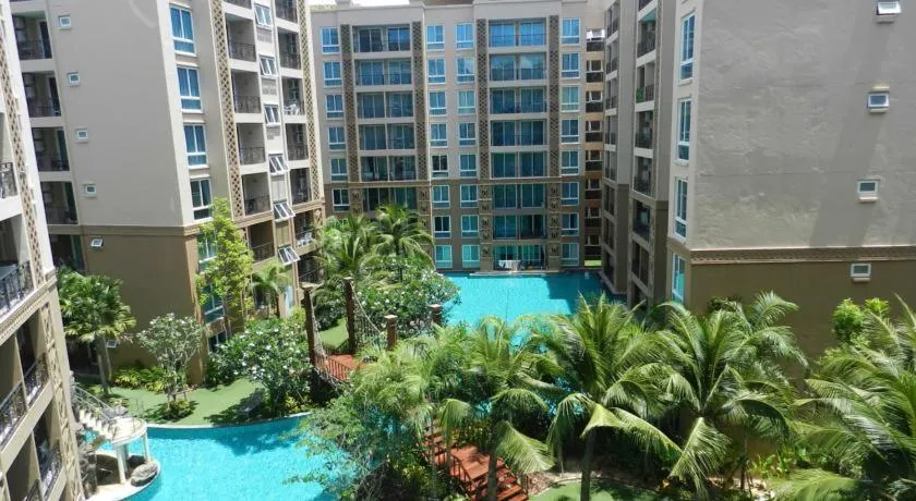 Pool view in Atlantis Condo & Water Park Pattaya By the Sea