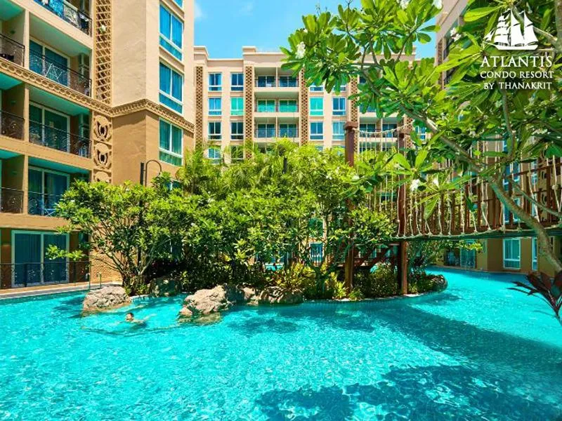Text overlay in Atlantis Condo & Water Park Pattaya By the Sea