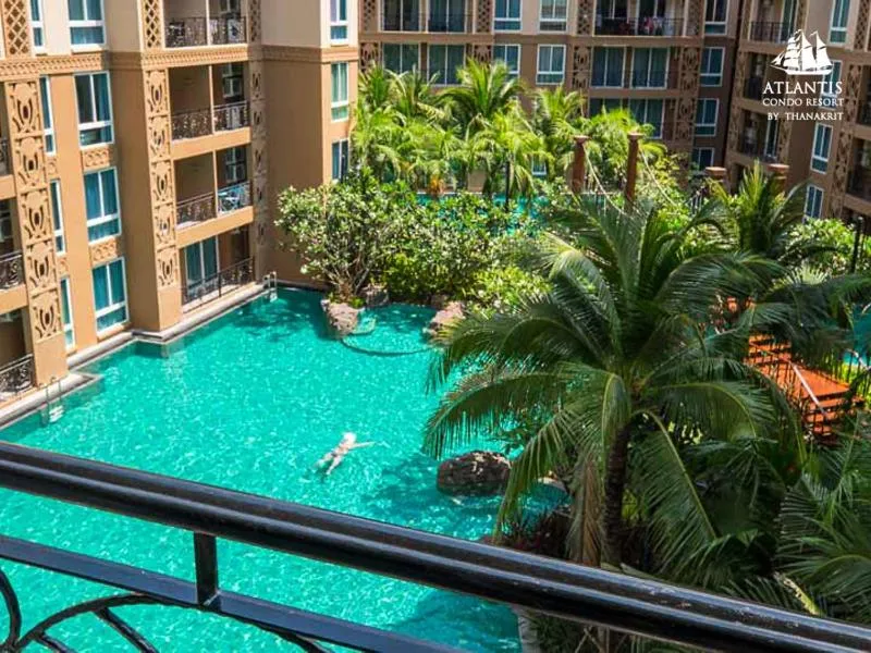 Text overlay in Atlantis Condo & Water Park Pattaya By the Sea