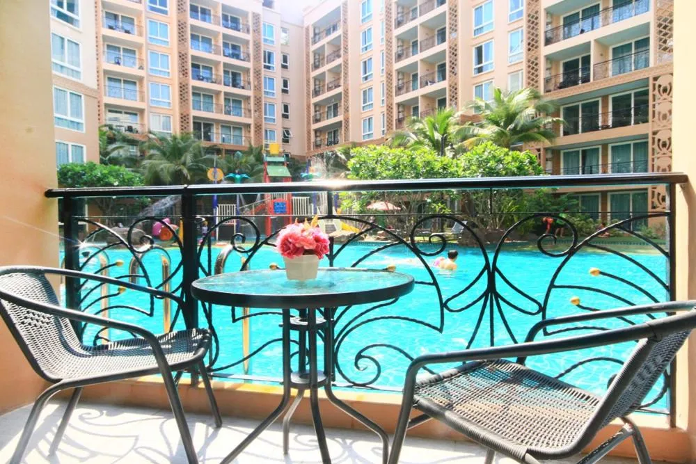 Patio in Atlantis Condo & Water Park Pattaya By the Sea
