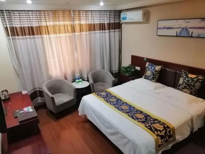 Bed in GreenTree Inn Tianjin Beiyang Bridge Business Hotel