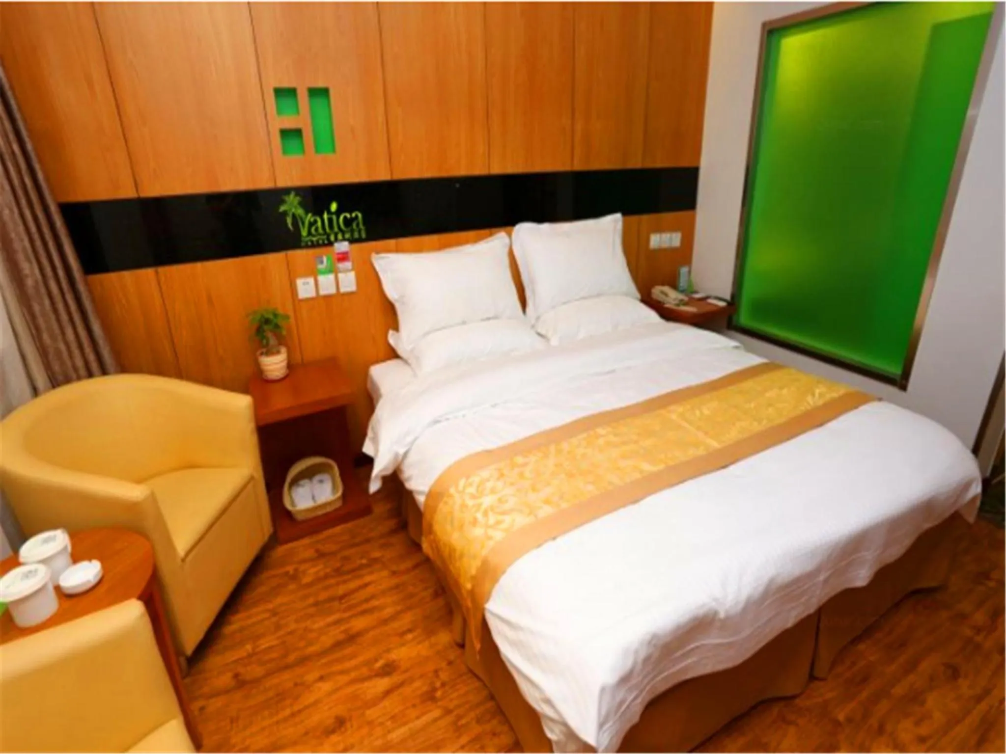 Bedroom, Bed in Vatica Tianjin Dagang Xuefu Road University Town Hotel