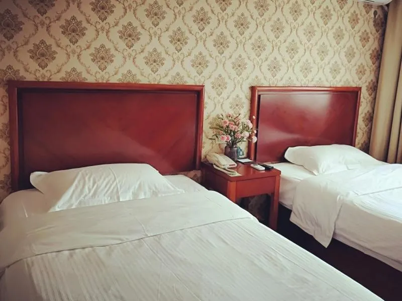 Bed in GreenTree Inn Jiangsu Nanjing Confucius Temple South Taiping Road Express Hotel