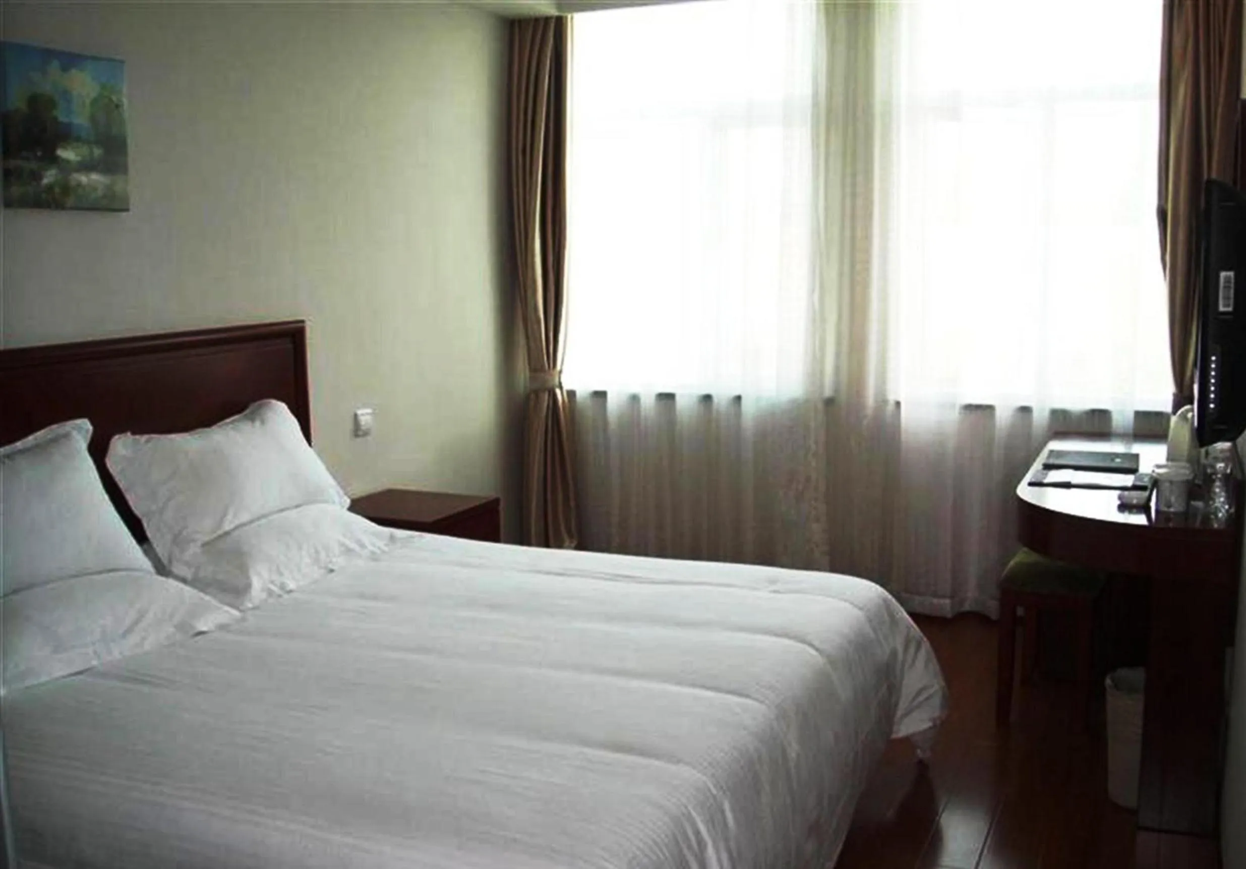 Bedroom, Bed in GreenTree Inn Jiangsu Nanjing Confucius Temple South Taiping Road Express Hotel