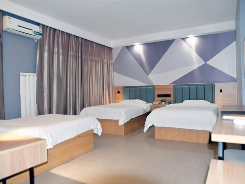 Bed in GreenTree Inn Shanxi Taiyuan Hanxiguan Street Wanda Mansion Shell Hotel