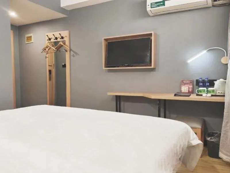 Bed in GreenTree Inn Shanxi Taiyuan Hanxiguan Street Wanda Mansion Shell Hotel