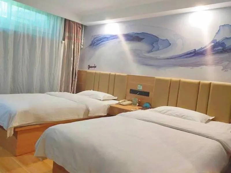 Bed in GreenTree Inn Shanxi Taiyuan Hanxiguan Street Wanda Mansion Shell Hotel