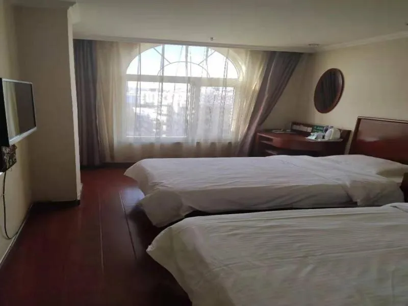 Bed in GreenTree Inn Liaoning Chaoyang City Chaoyang Street Fangzhi Road Express Hotel